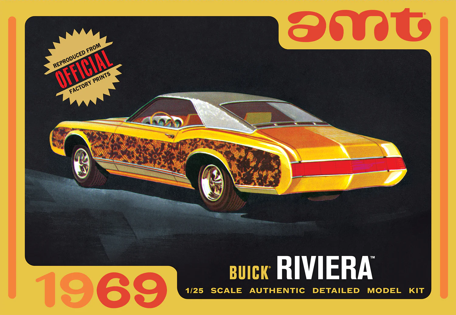AMT 1969 Buick Riviera 1:25 Scale Model Kit - Image 7