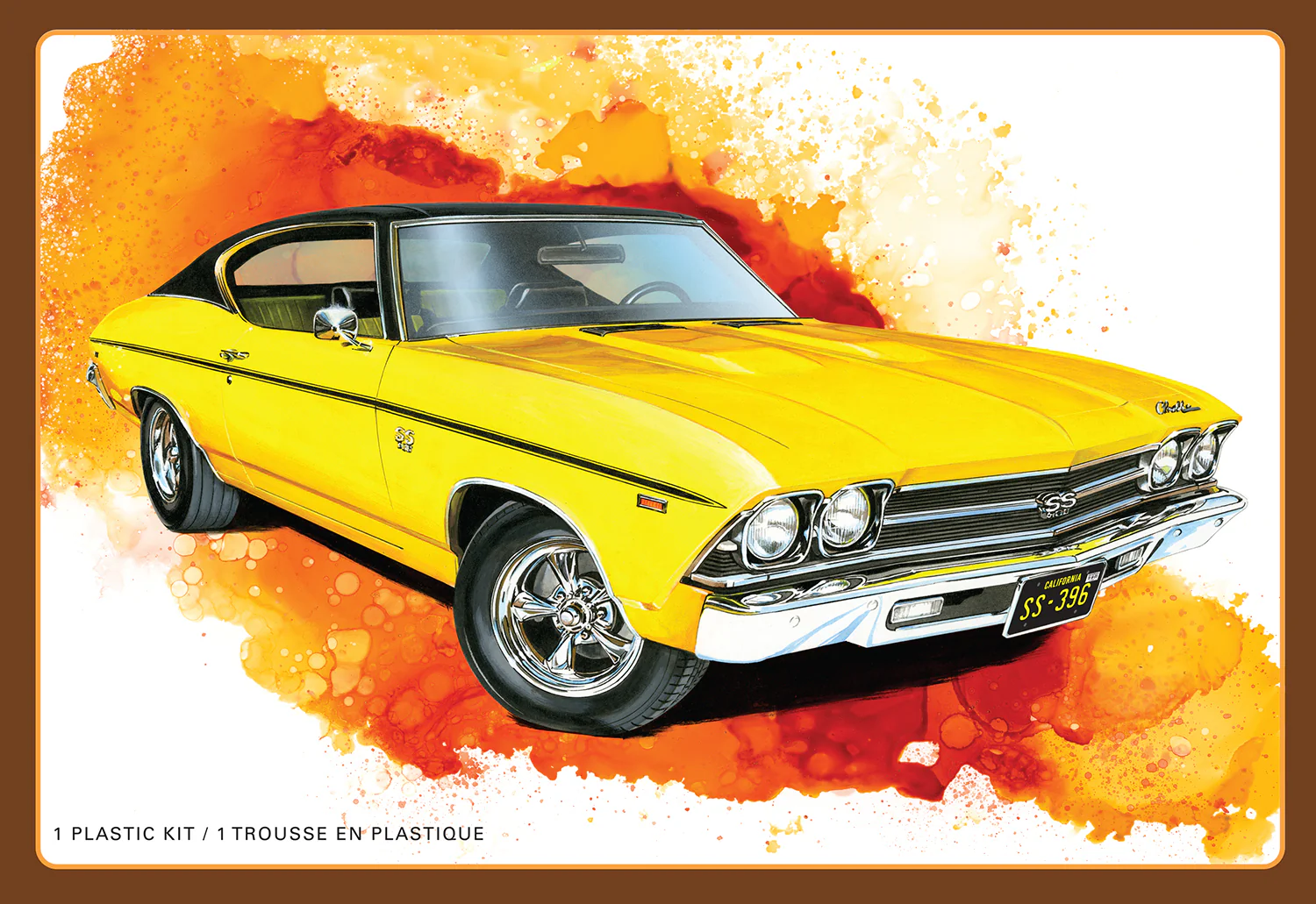 AMT 1969 Chevy Chevelle SS 396 Hardtop 1:25 Scale Model Kit - Image 7