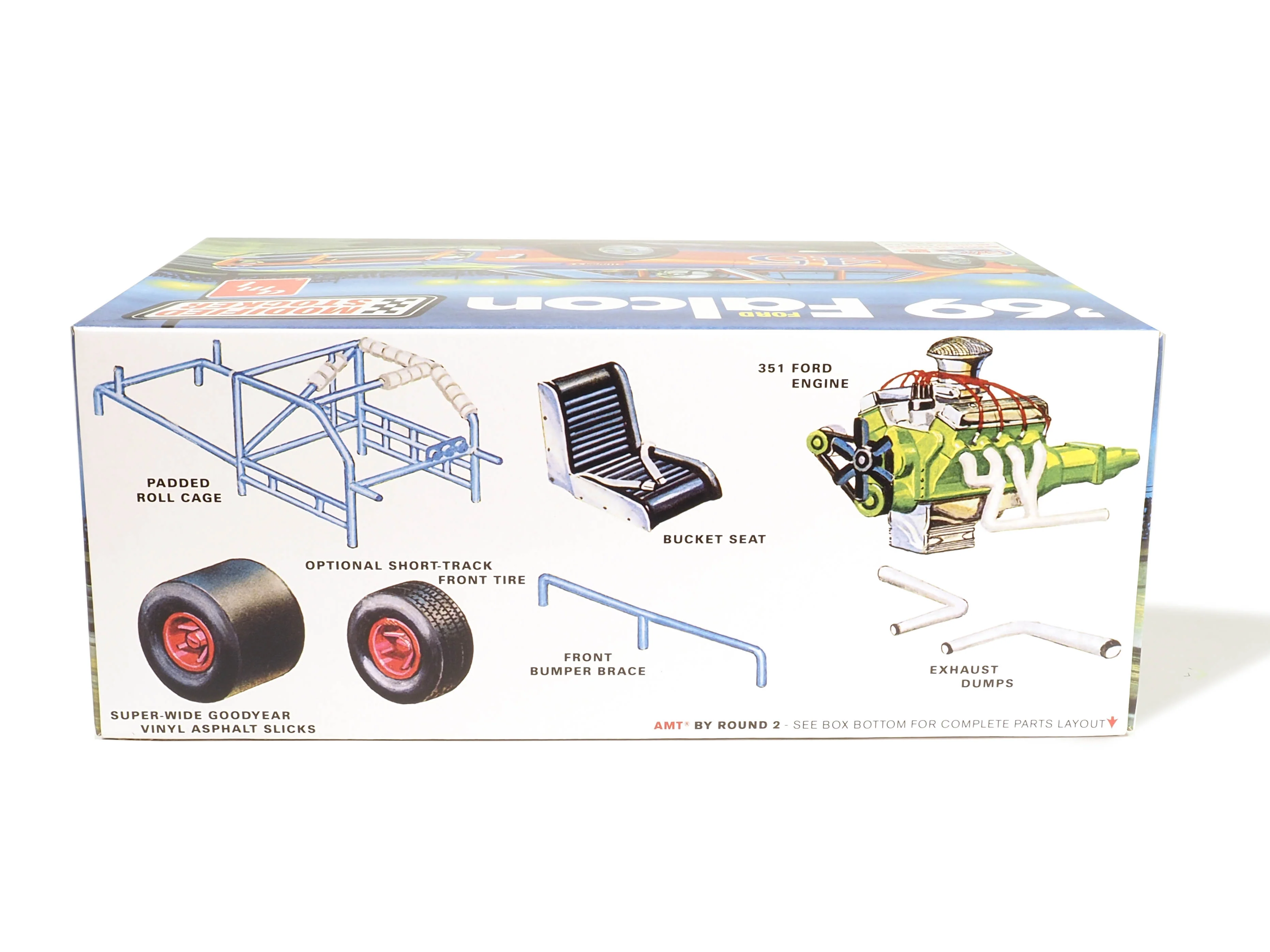 AMT 1969 Ford Falcon Modified Stocker 1:25 Scale Model Kit - Image 4