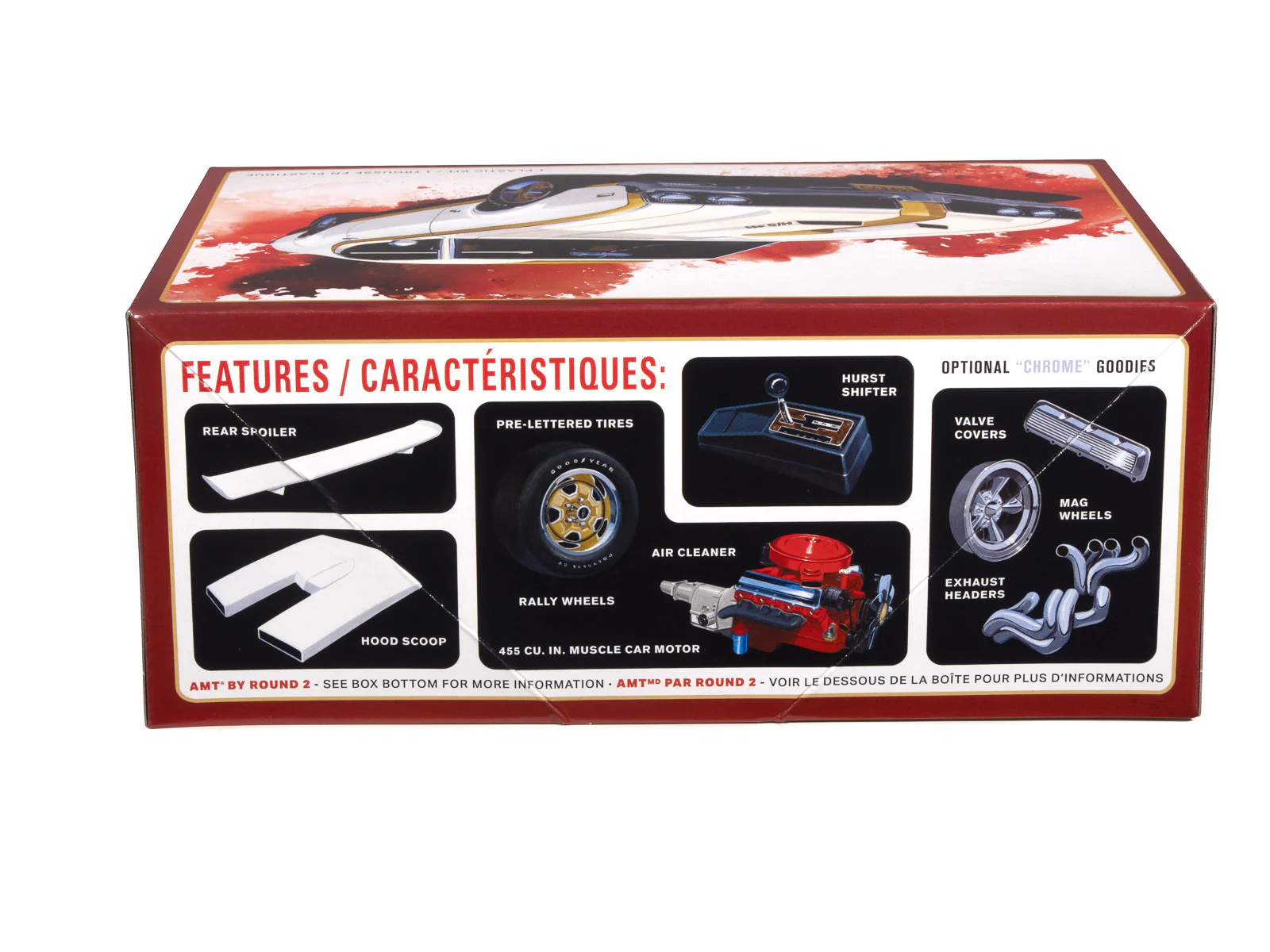 AMT 1969 Hurst Oldsmobile Cutlass 1:25 Scale Model Kit - Image 2