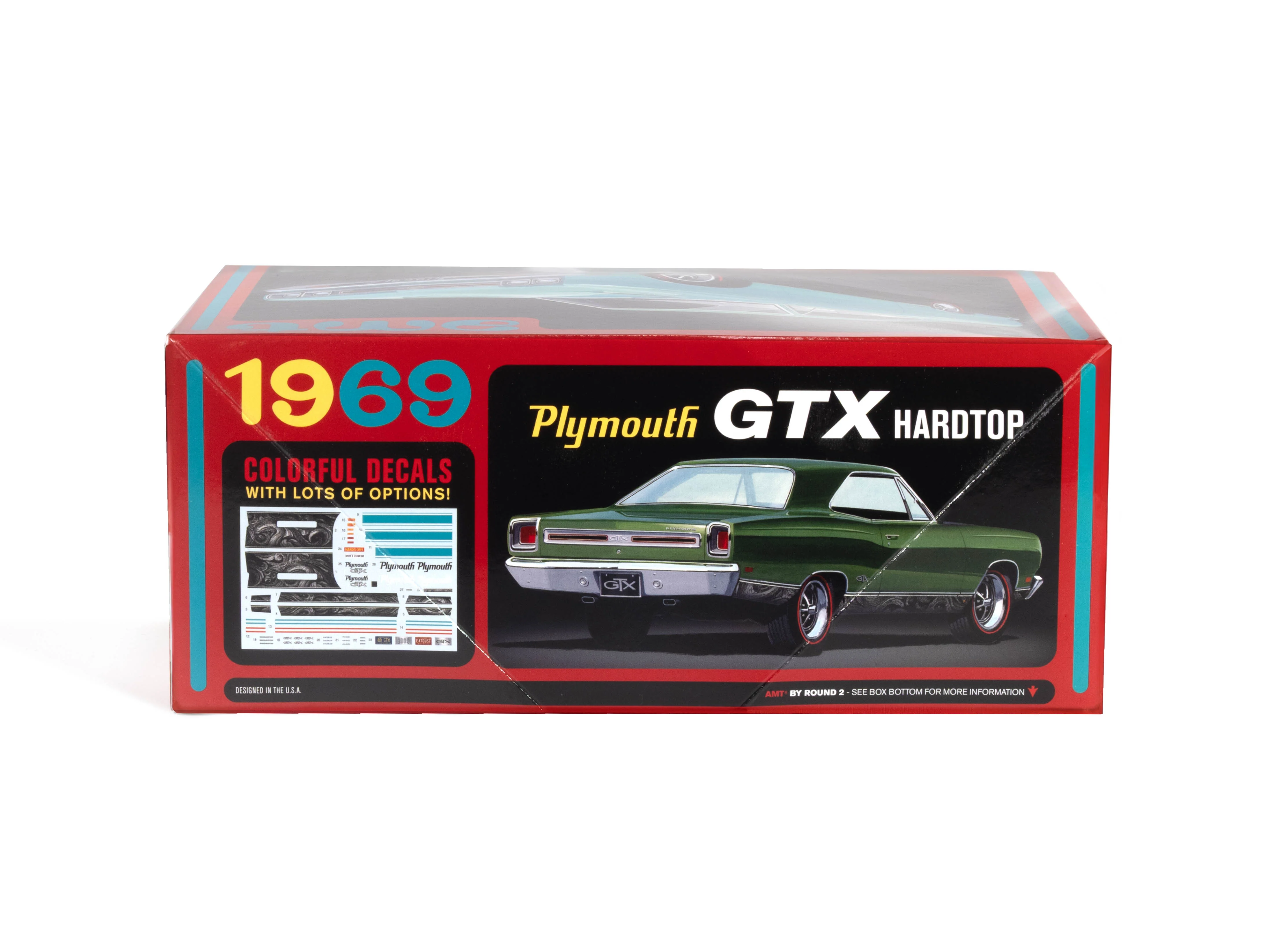 AMT 1969 Plymouth GTX Hardtop 1:25 Scale Model Kit - Image 4