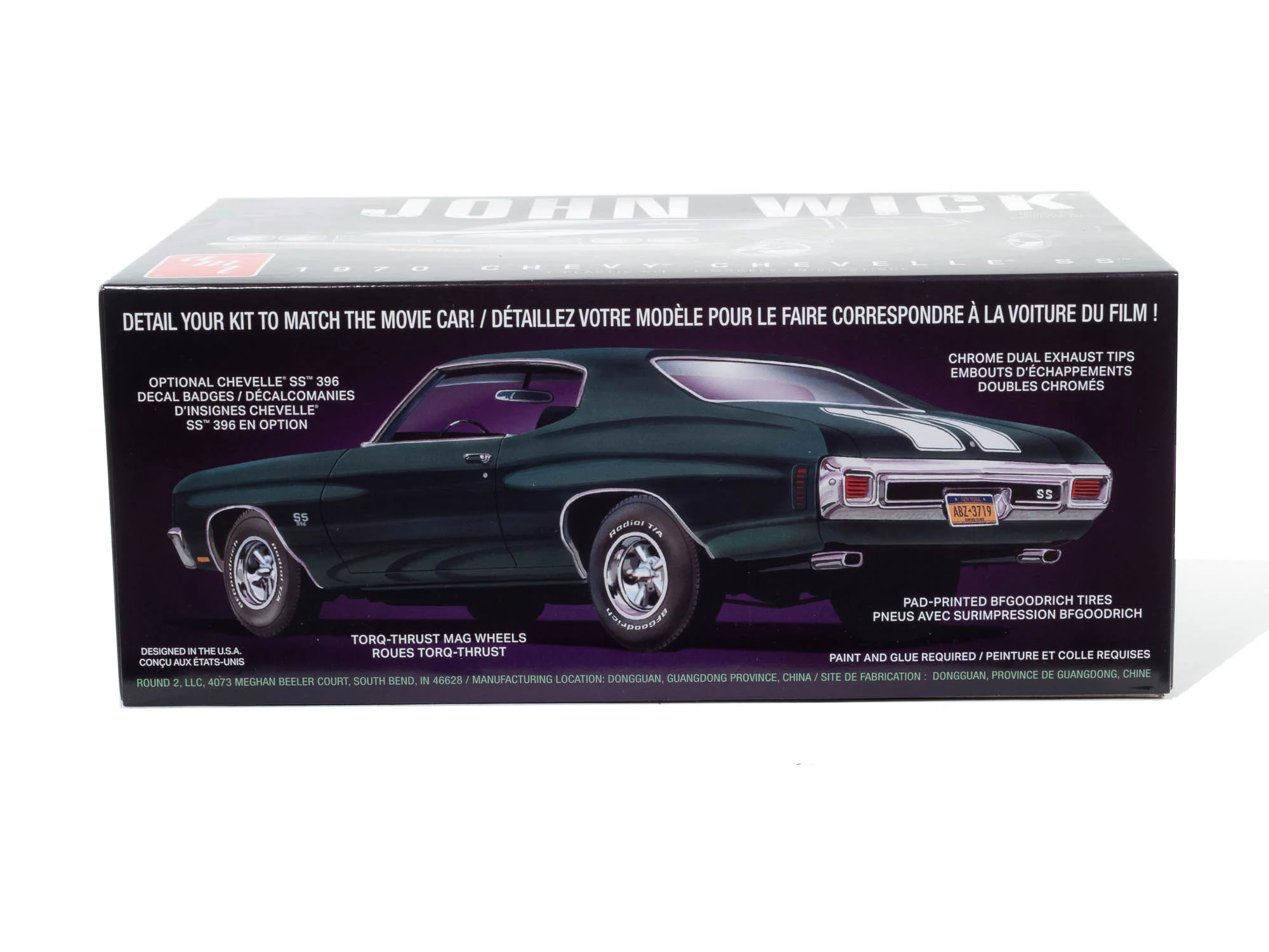 AMT 1970 Chevy Chevelle John Wick 1:25 Scale Model Kit - Image 2
