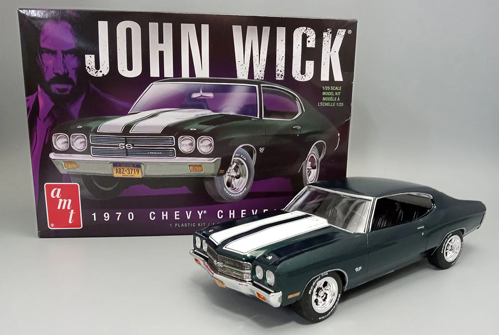 AMT 1970 Chevy Chevelle John Wick 1:25 Scale Model Kit - Image 5