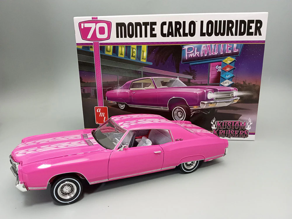 AMT 1970 Chevy Monte Carlo Lowrider 1:25 Scale Model Kit - Image 2