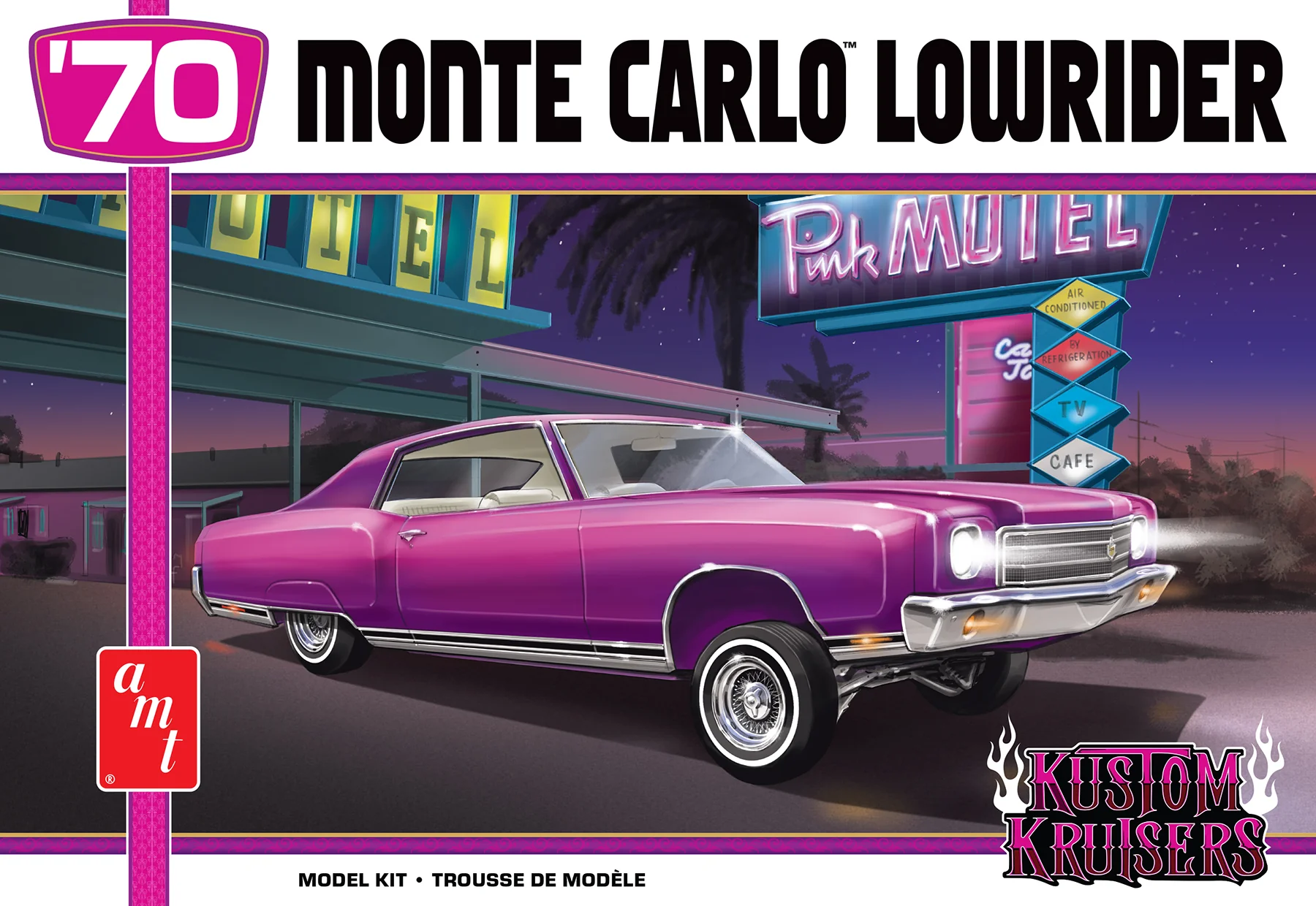 AMT 1970 Chevy Monte Carlo Lowrider 1:25 Scale Model Kit - Image 7