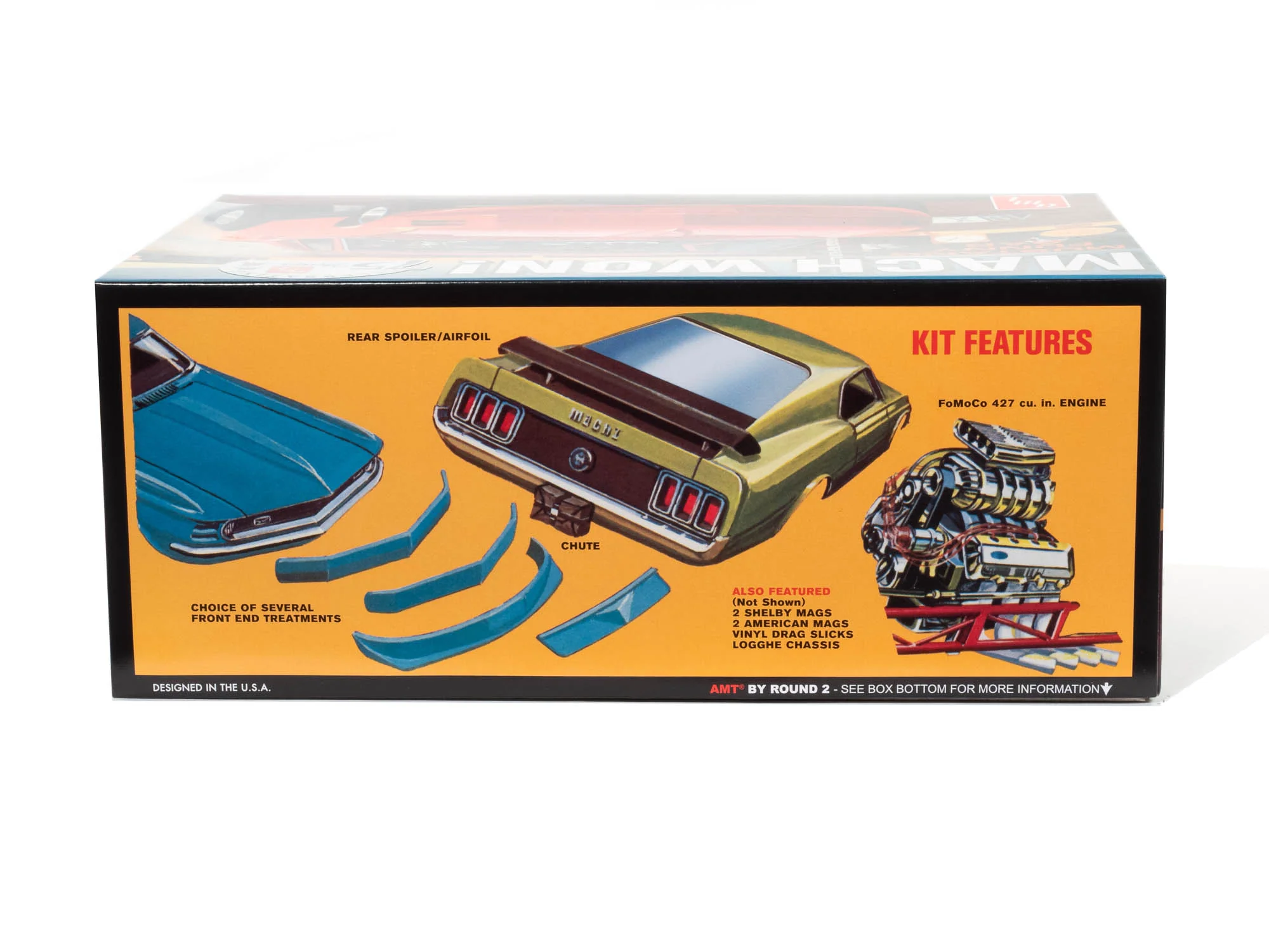 AMT 1970 Ford Mustang Funny Car Mach Won 1:25 Scale Model Kit - Image 2