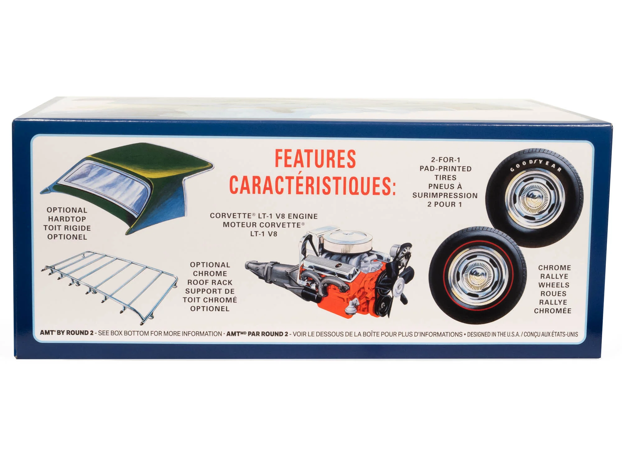 AMT 1972 Chevy Corvette Roadster 1:25 Scale Model Kit - Image 4