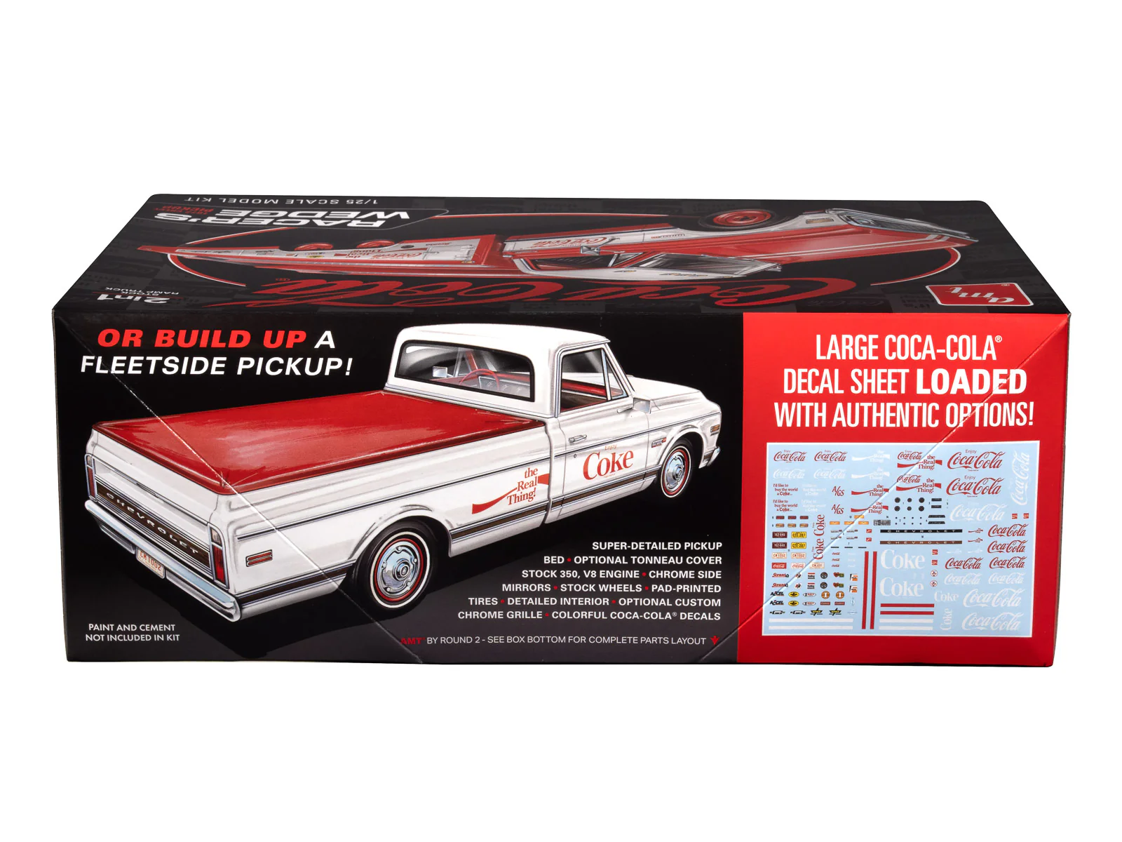 AMT 1972 Chevy Racer's Wedge Pickup Coke 1:25 Scale Model Kit - Image 2