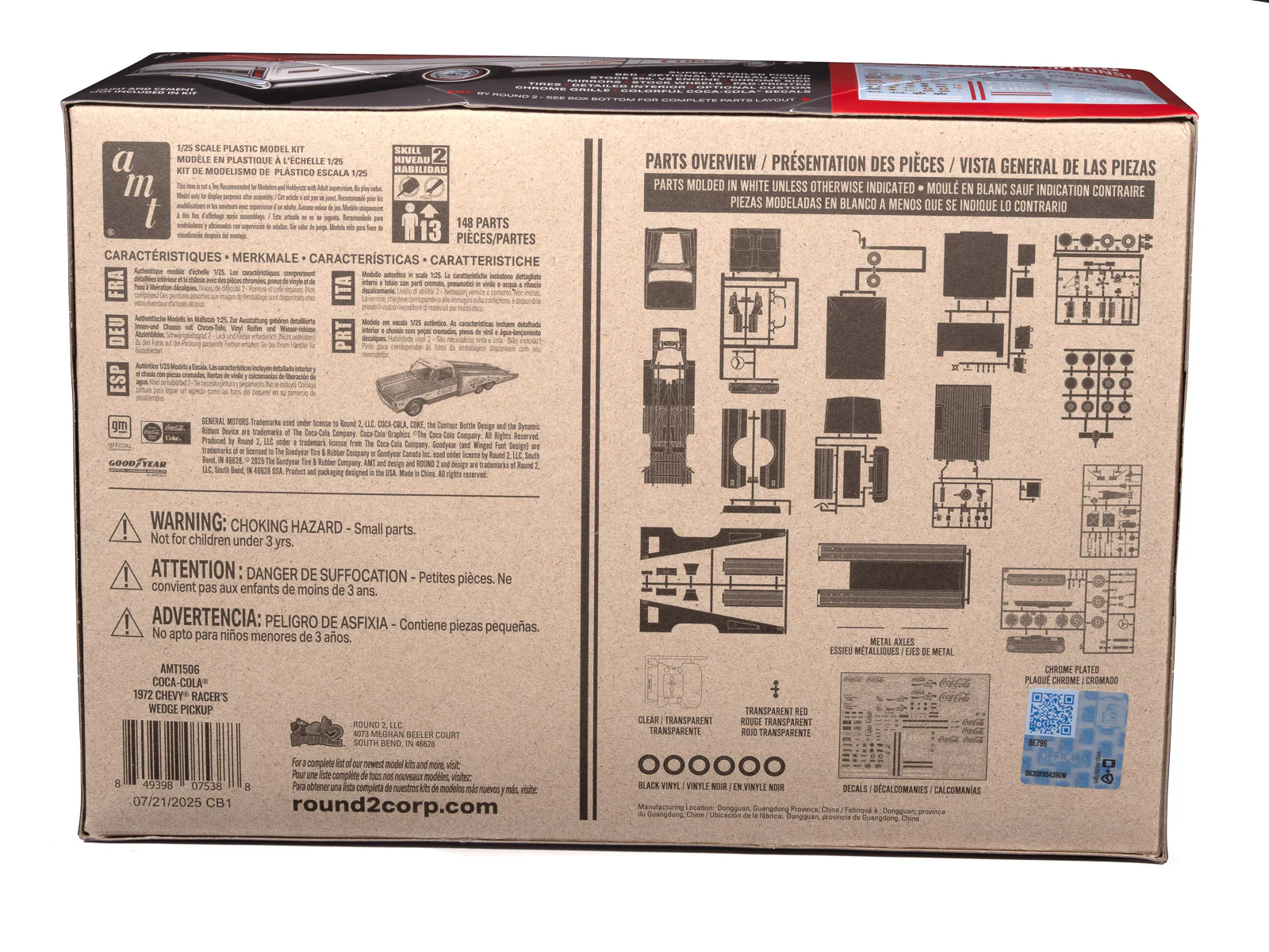 AMT 1972 Chevy Racer's Wedge Pickup Coke 1:25 Scale Model Kit - Image 4