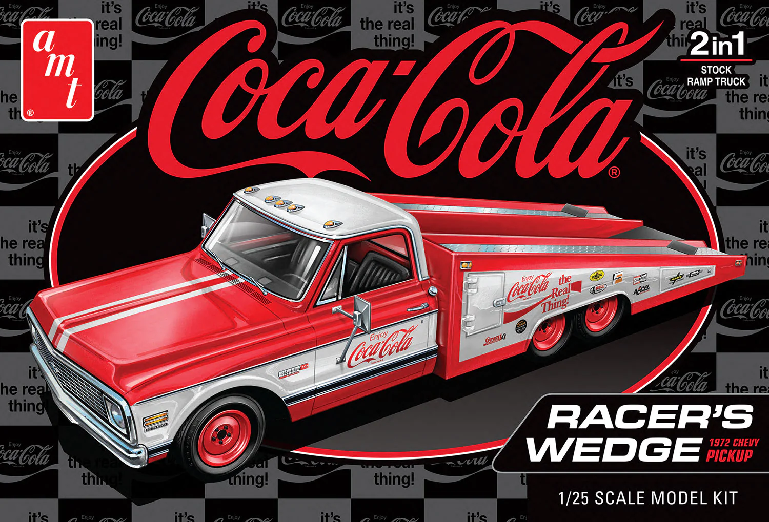 AMT 1972 Chevy Racer's Wedge Pickup Coke 1:25 Scale Model Kit - Image 5