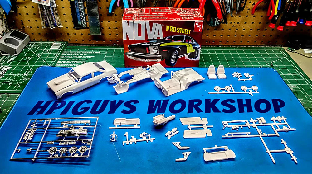 AMT 1976 Chevy Nova Pro Street 1:25 Scale Model Kit - Image 5
