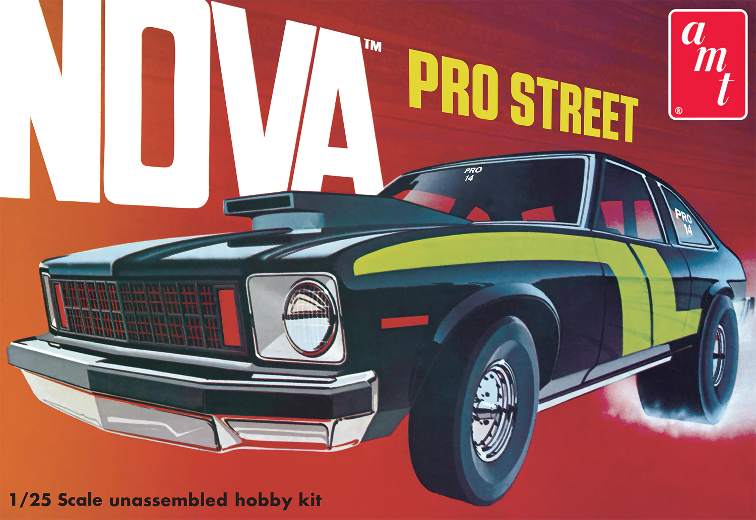 AMT 1976 Chevy Nova Pro Street 1:25 Scale Model Kit - Image 7