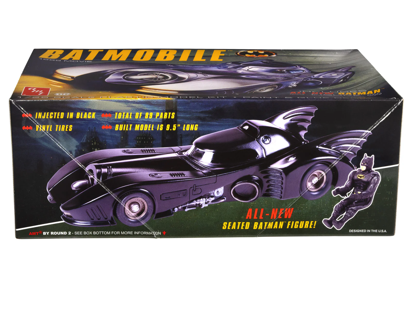 AMT 1989 Batmobile w/Seated Batman Figure 1:25 Scale Model Kit - Image 4