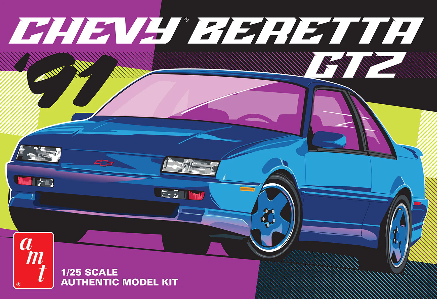 AMT 1991 Chevy Beretta GTZ 1:25 Scale Model Kit - Image 5