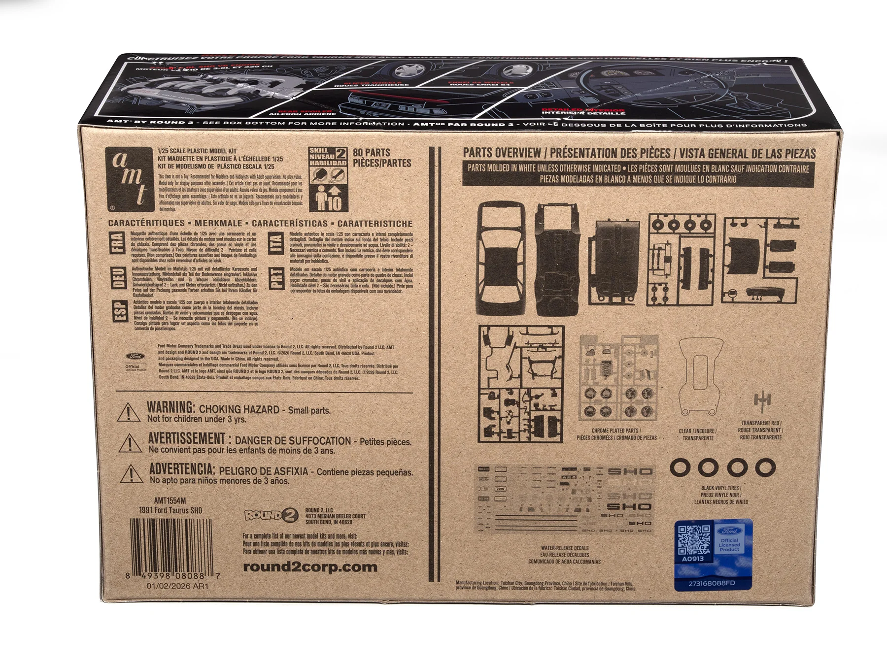 AMT 1991 Ford Taurus 1:25 Scale Model Kit - Image 4