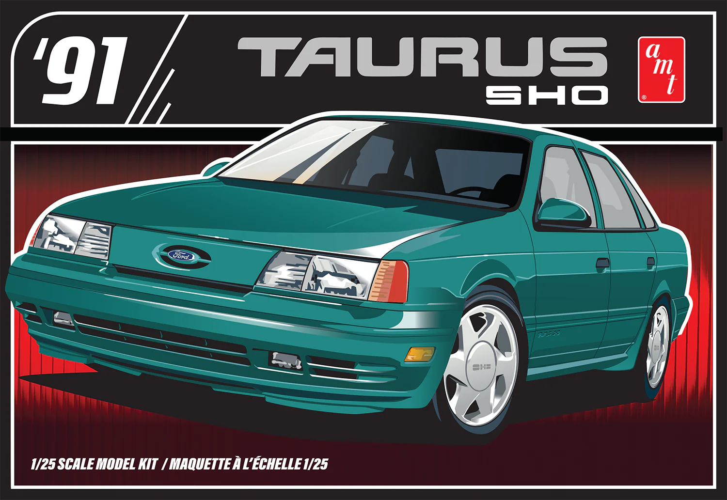 AMT 1991 Ford Taurus 1:25 Scale Model Kit - Image 5