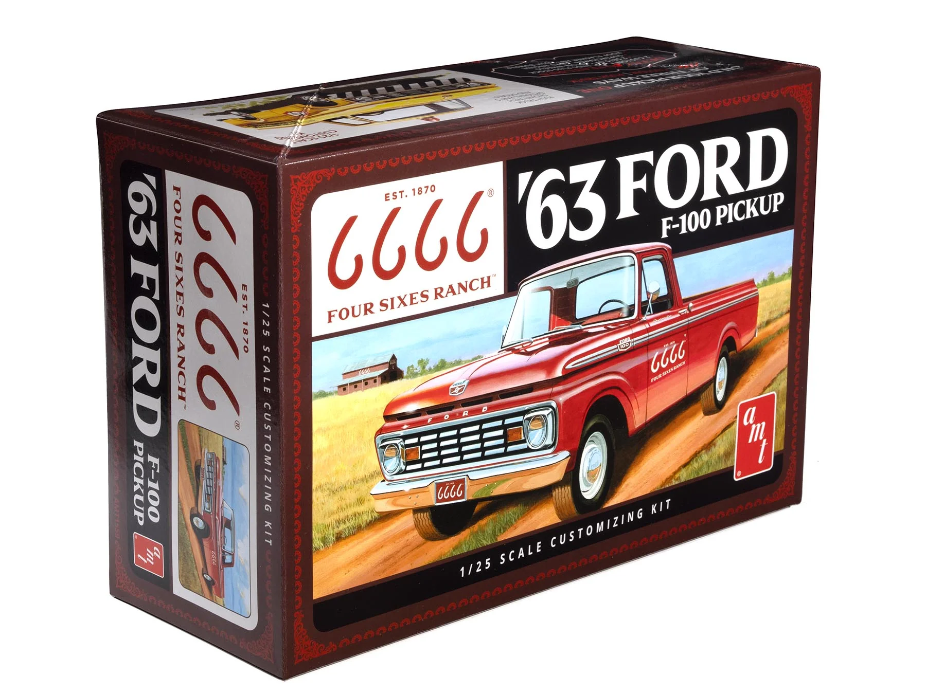 AMT 1963 Ford F-100 (Four Sixes Ranch) 1:25 Scale Model Kit