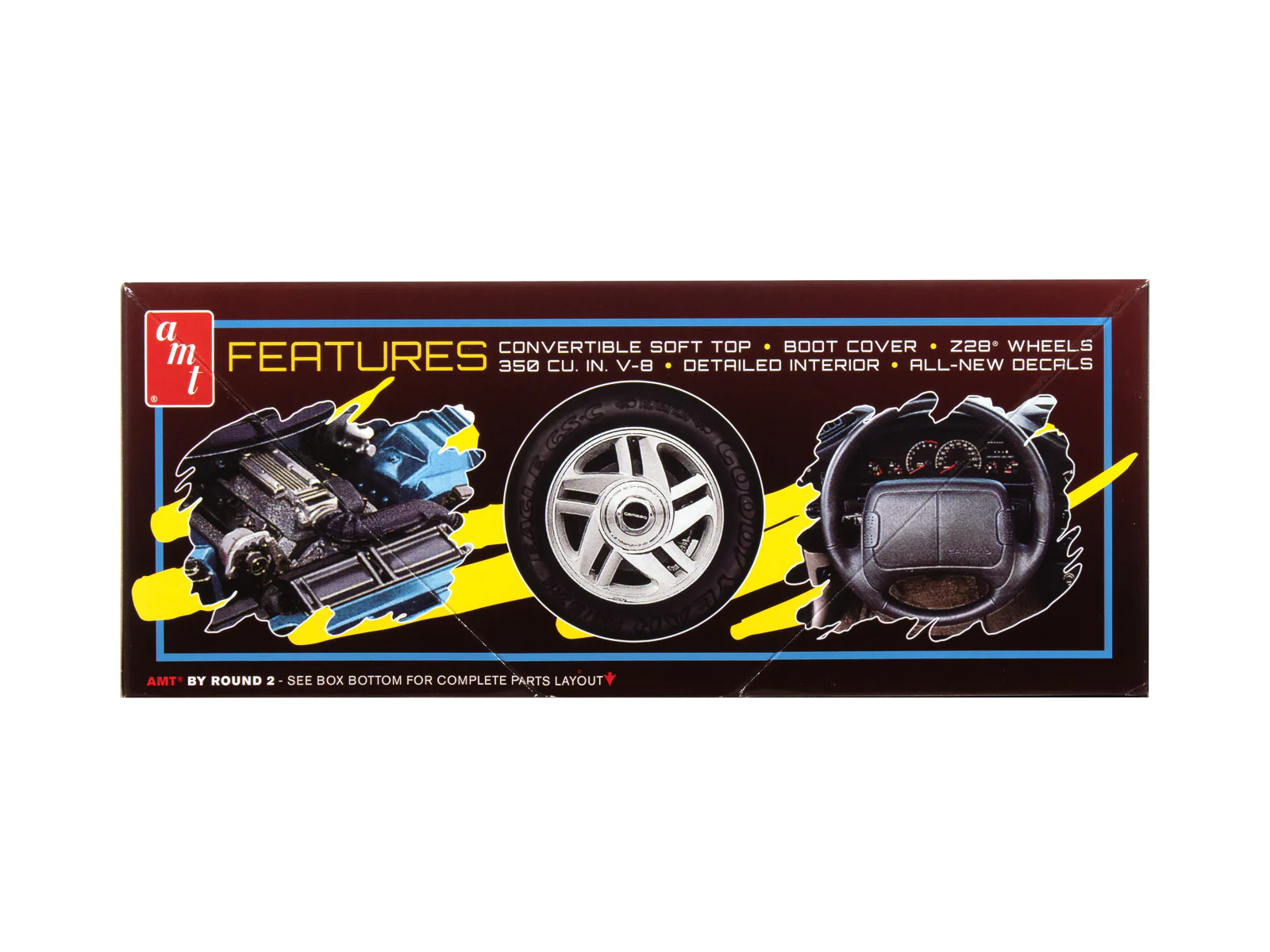 AMT 1996 Chevy Camaro Z28 Convertible 1:25 Scale Model Kit - Image 3