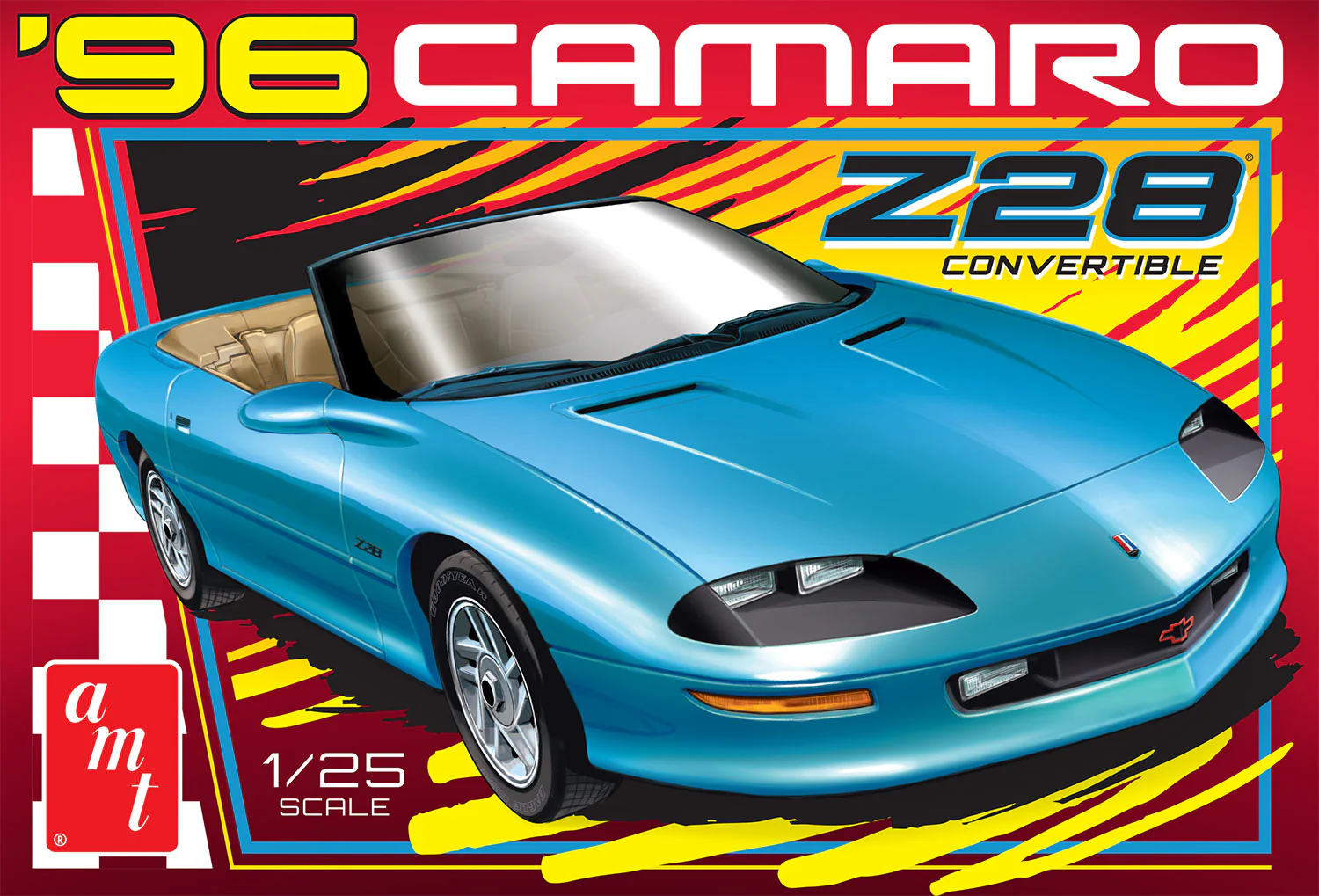 AMT 1996 Chevy Camaro Z28 Convertible 1:25 Scale Model Kit - Image 5
