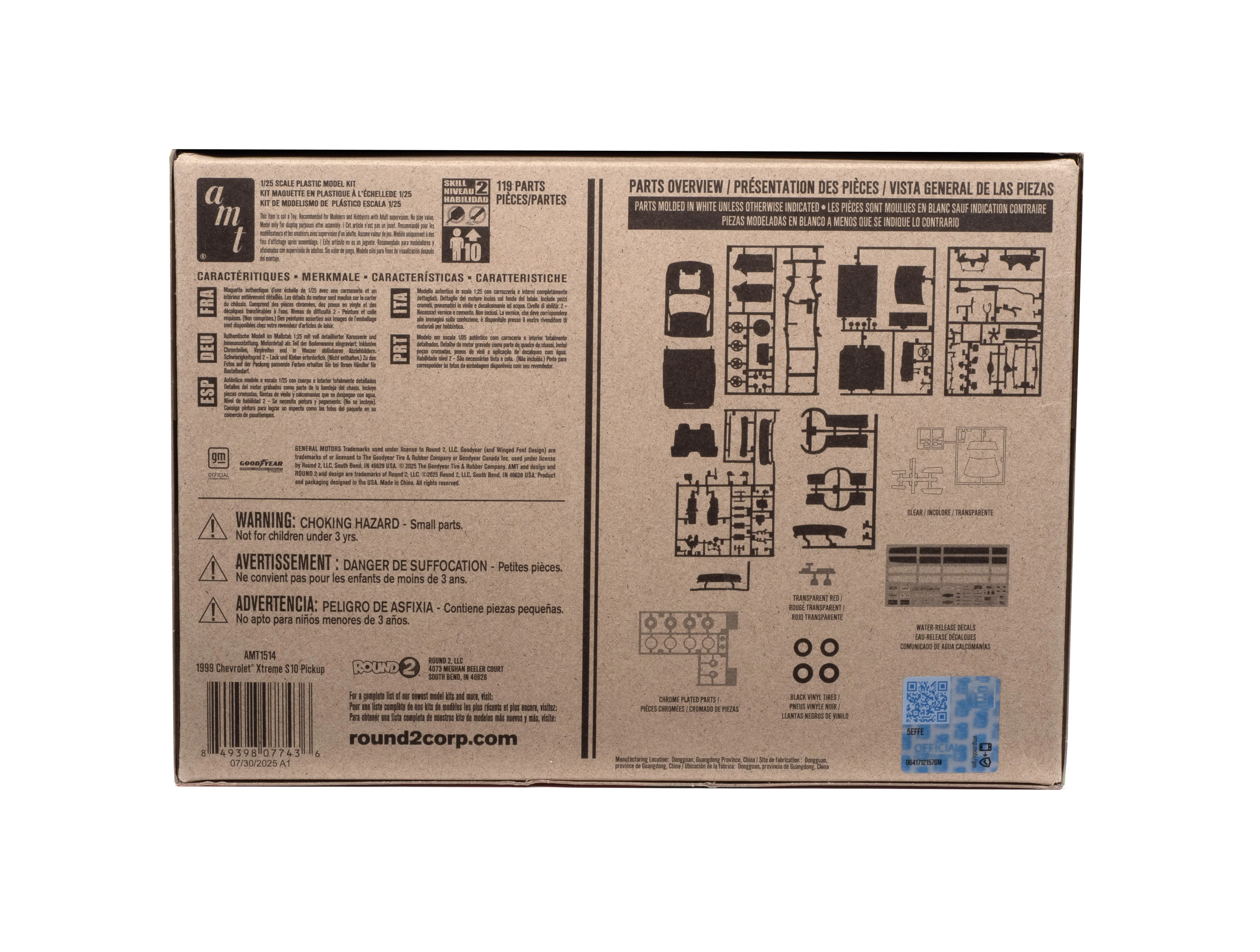 AMT 1999 Chevy S-10 Xtreme Pickup 1:25 Scale Model Kit - Image 6