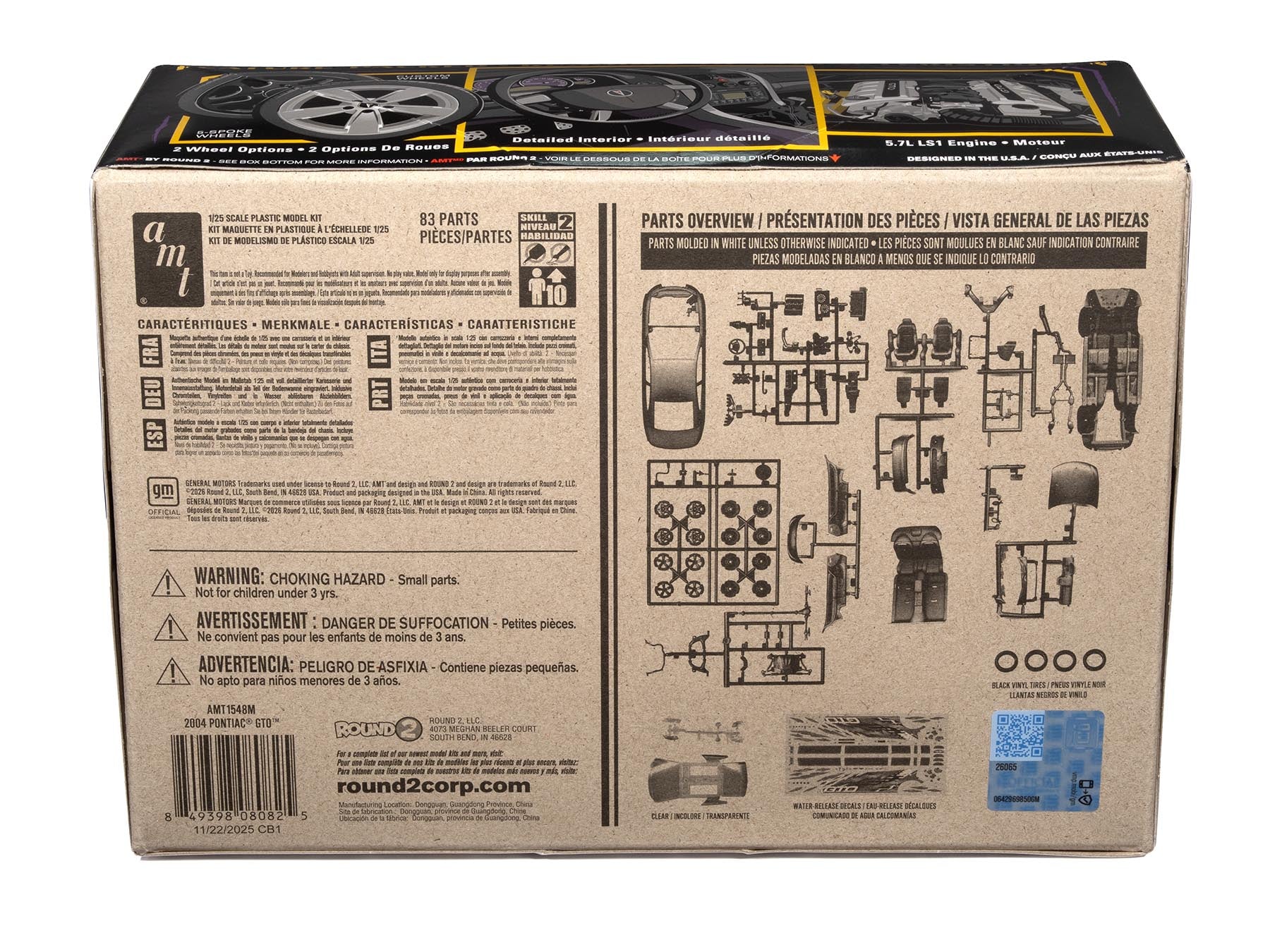 AMT 2004 Pontiac GTO 1:25 Scale Model Kit - Image 4