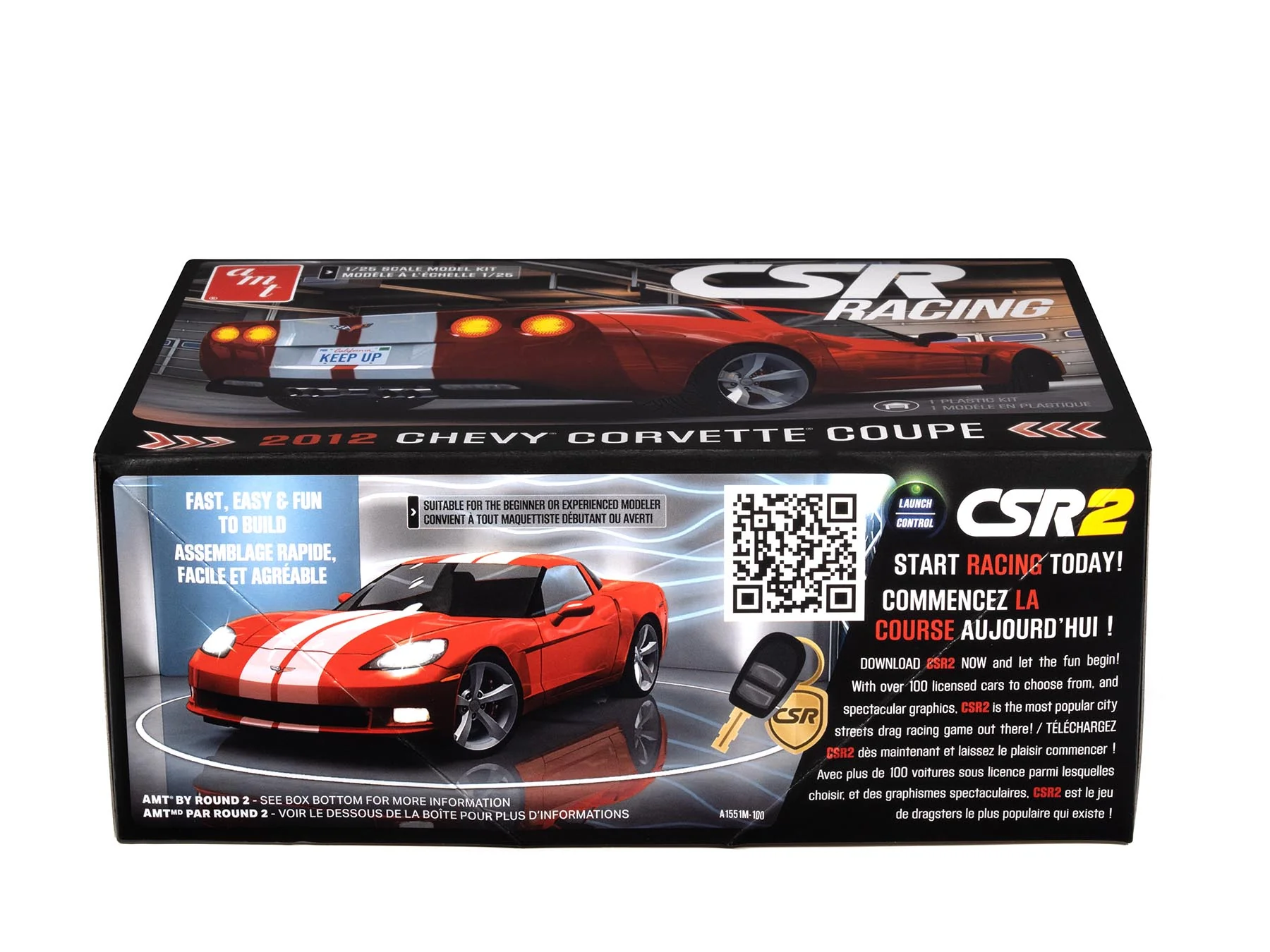 AMT 2012 Corvette Coupe CSR Racing 1:25 Scale Model Kit - Image 3