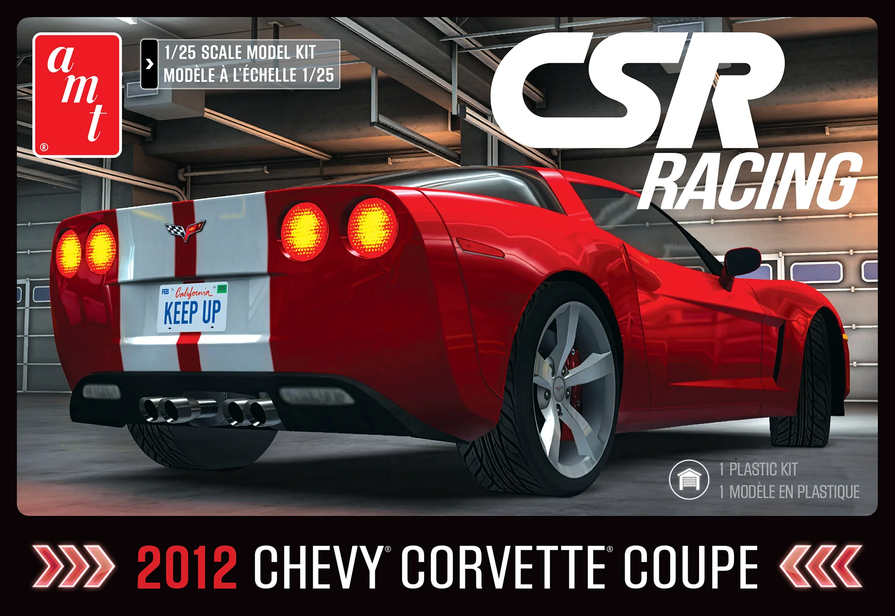 AMT 2012 Corvette Coupe CSR Racing 1:25 Scale Model Kit - Image 5