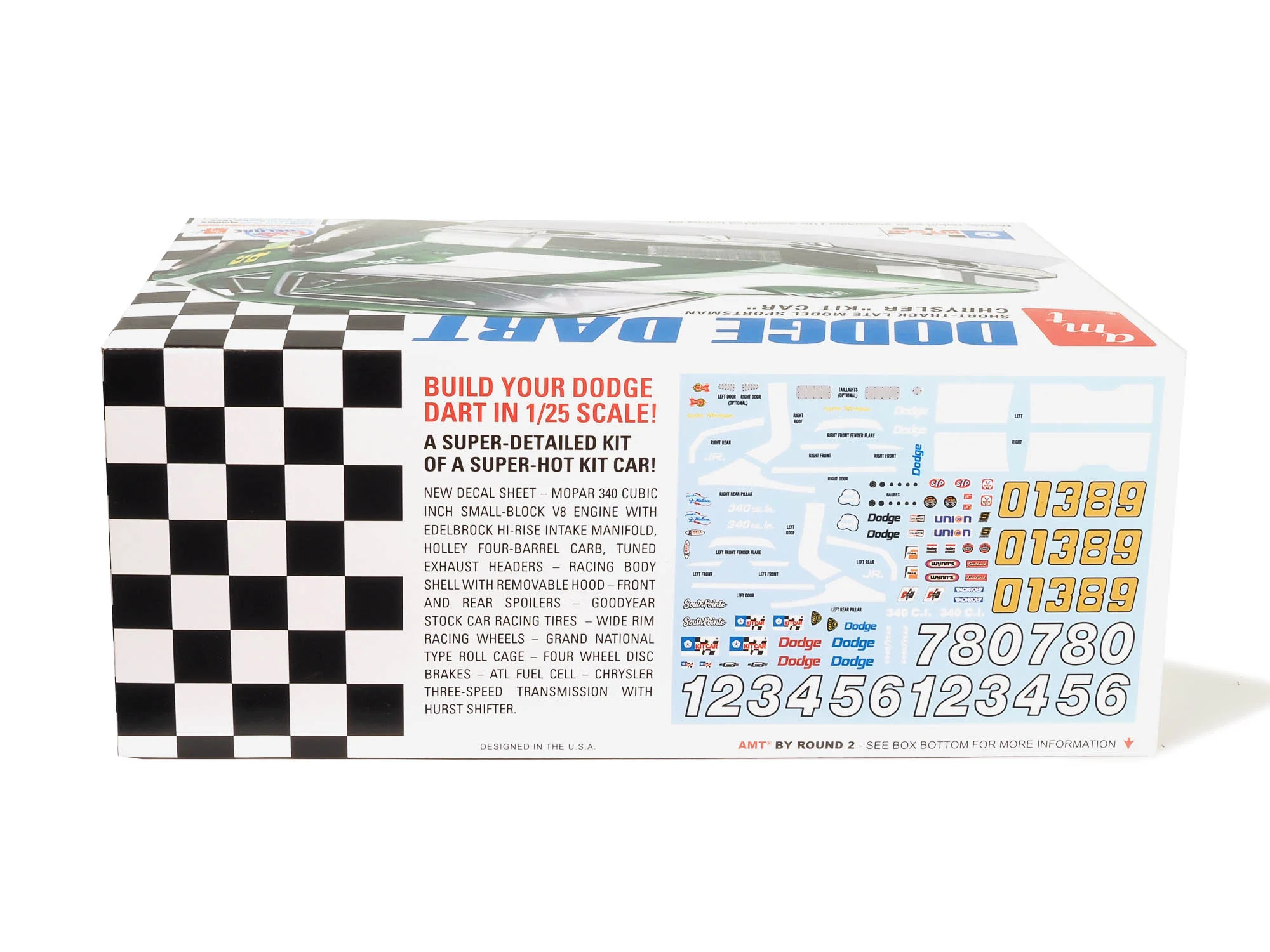 AMT Dodge Dart Sportsman Short Track "Kit Car" 1:25 Scale Model Kit - Image 2