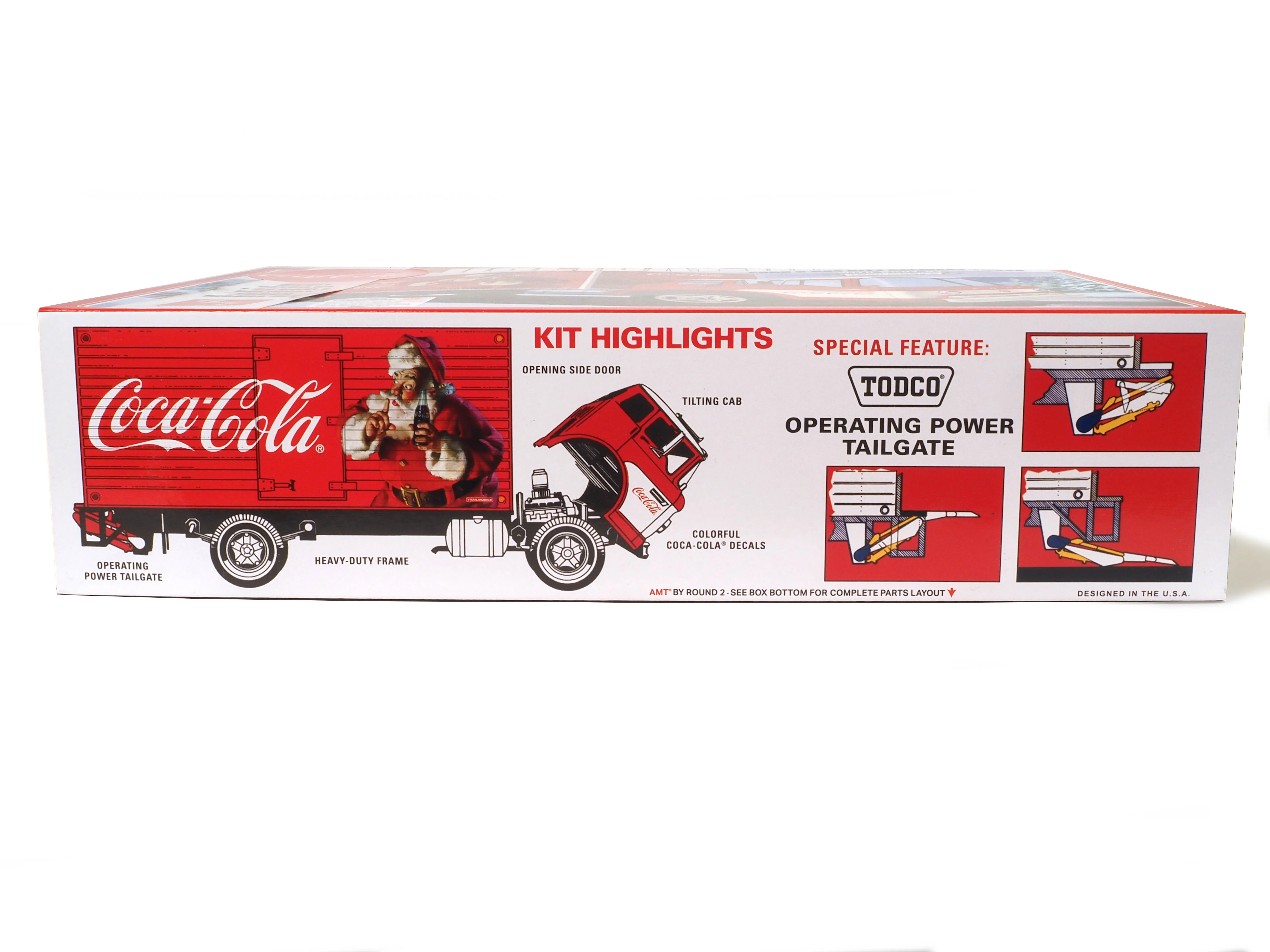 AMT Ford C-600 City Holiday Delivery Truck Coca-Cola 1:25 Scale Model Kit - Image 3