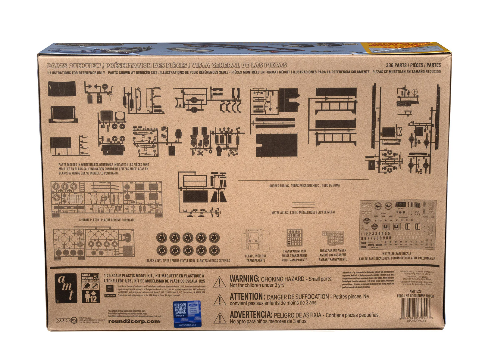 AMT Ford LNT-8000 Louisville Dump Truck 1:25 Scale Model Kit - Image 4