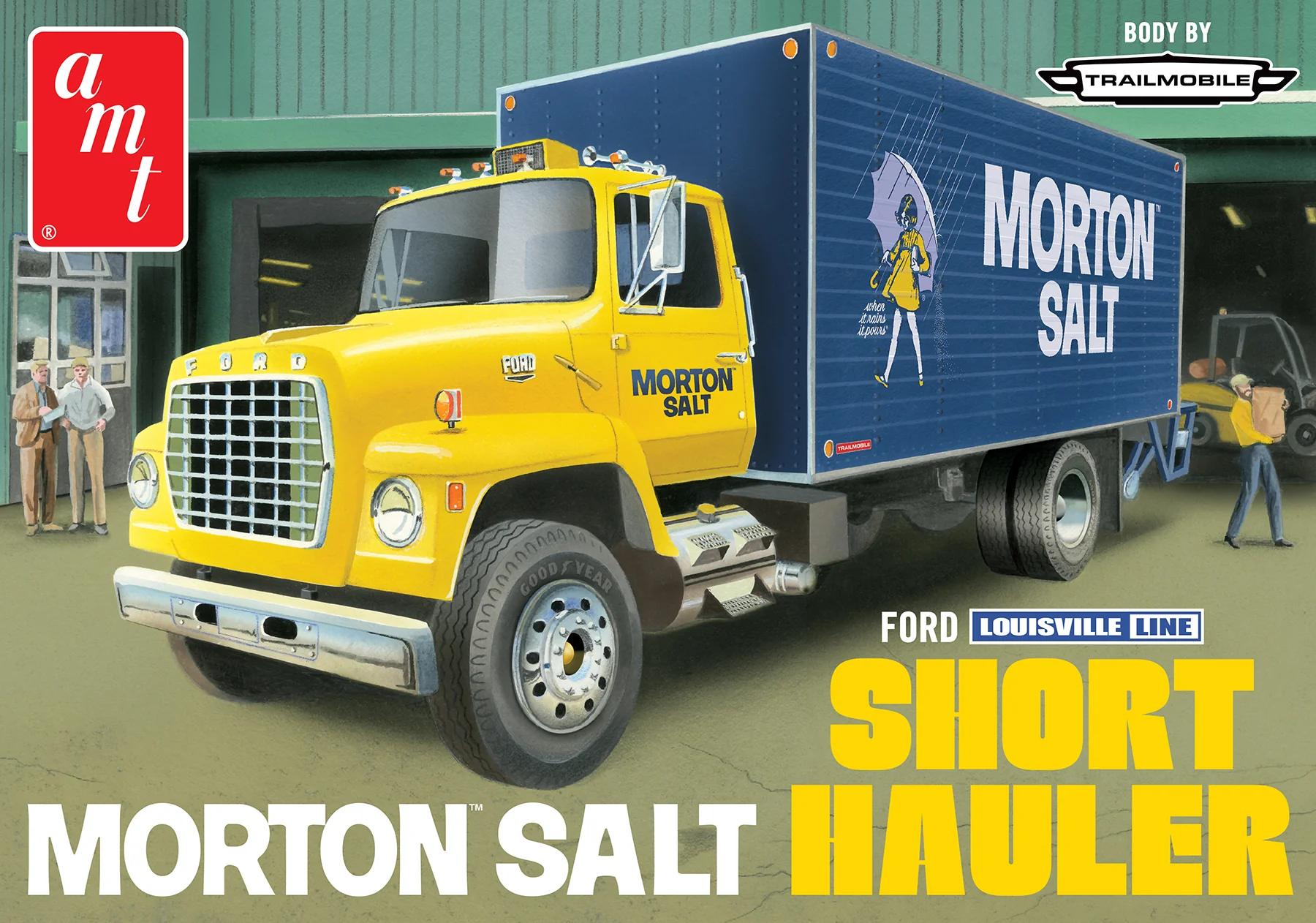AMT Ford Louisville Short Hauler Morton Salt 1:25 Scale Model Kit - Image 5