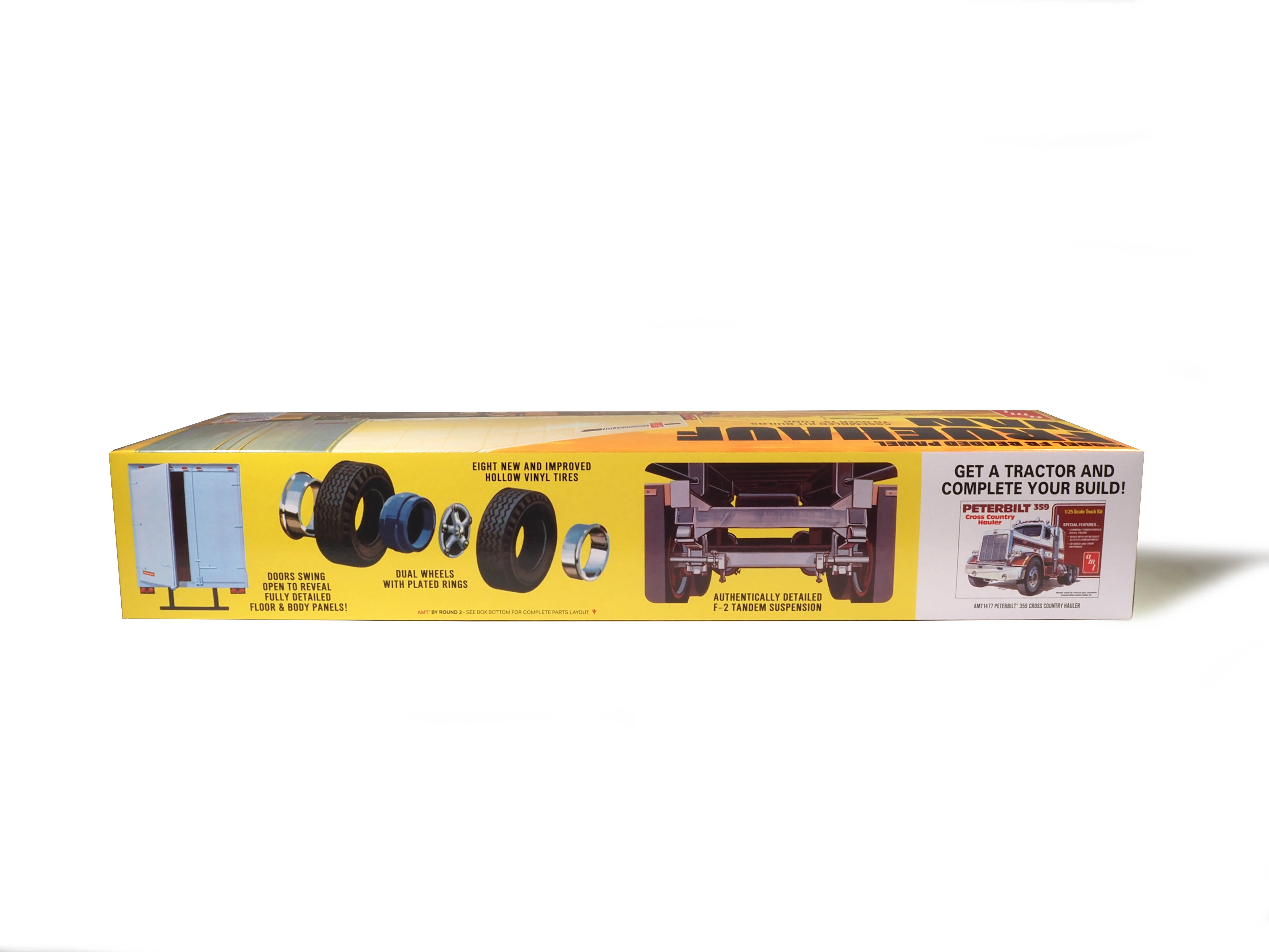 AMT Fruehauf 40' Beaded Van Trailer 1:25 Scale Model Kit - Image 2