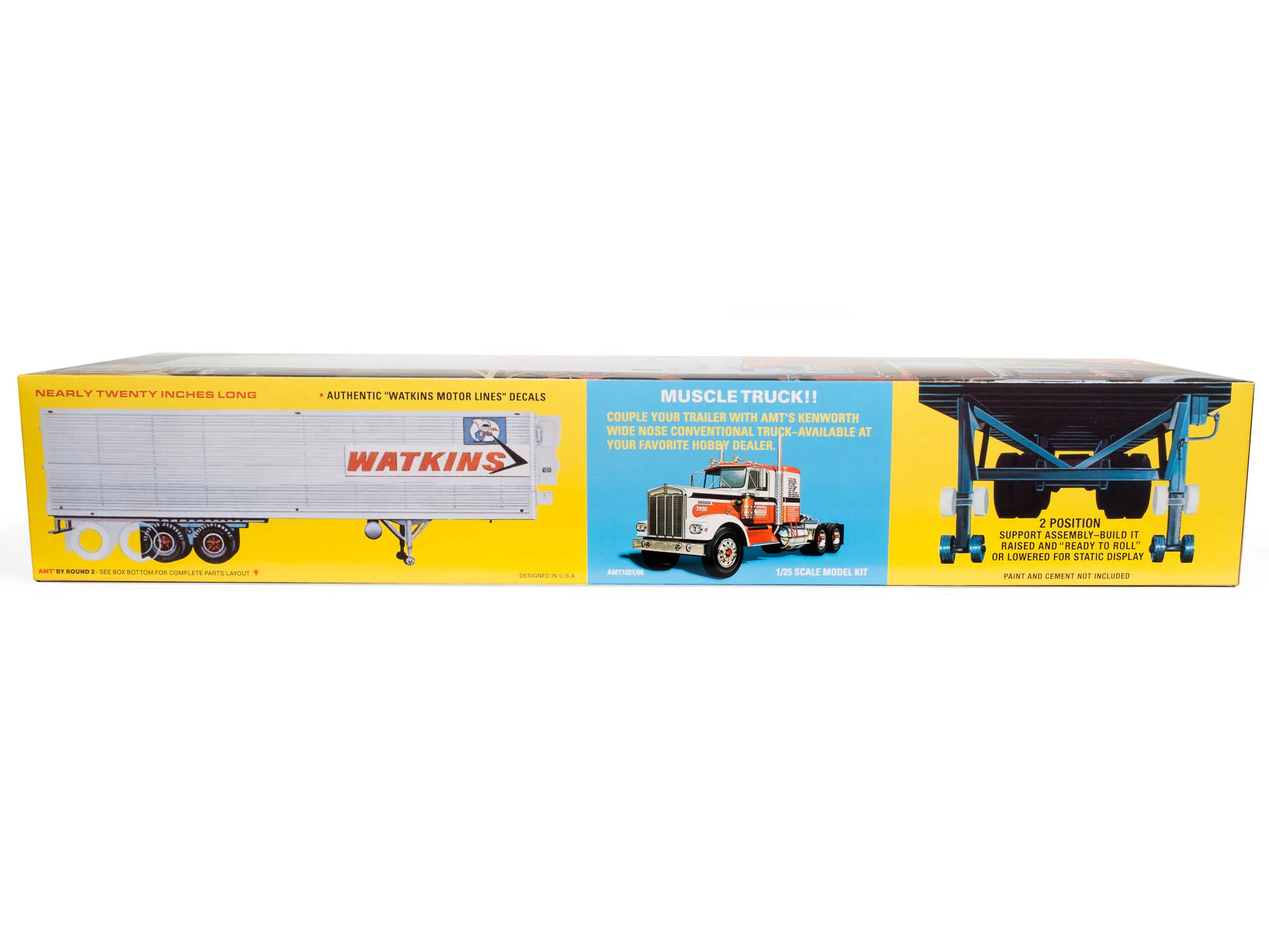 AMT Fruehauf 40' Reefer Trailer Watkins 1:25 Scale Model Kit - Image 3