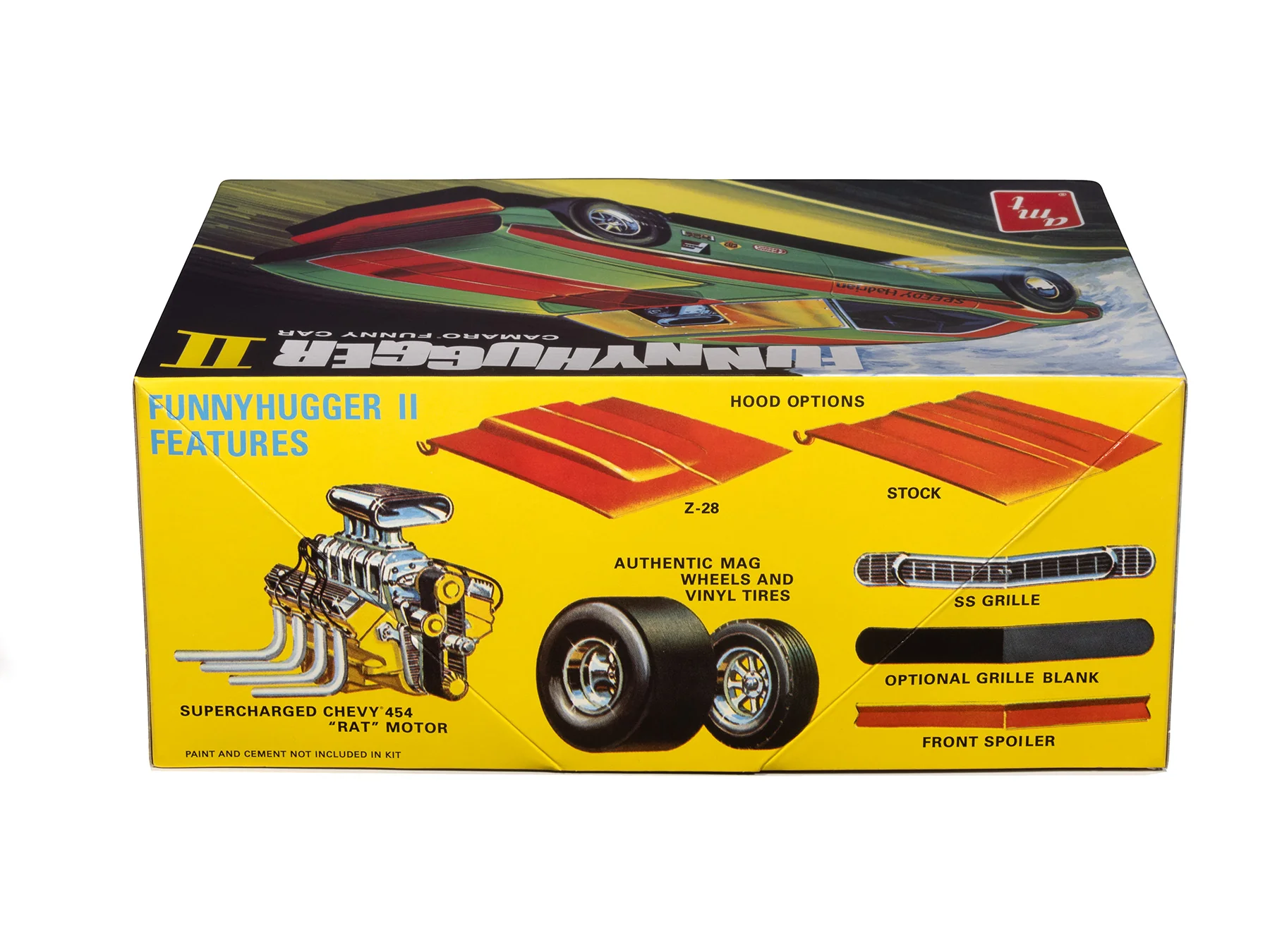 AMT Funny Hugger II Chevy Camaro Funny Car 1:25 Scale Model Kit - Image 2
