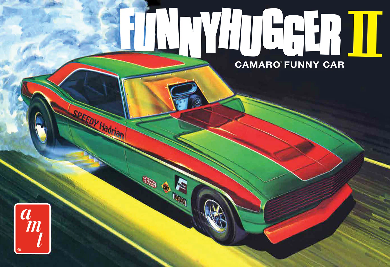 AMT Funny Hugger II Chevy Camaro Funny Car 1:25 Scale Model Kit - Image 5