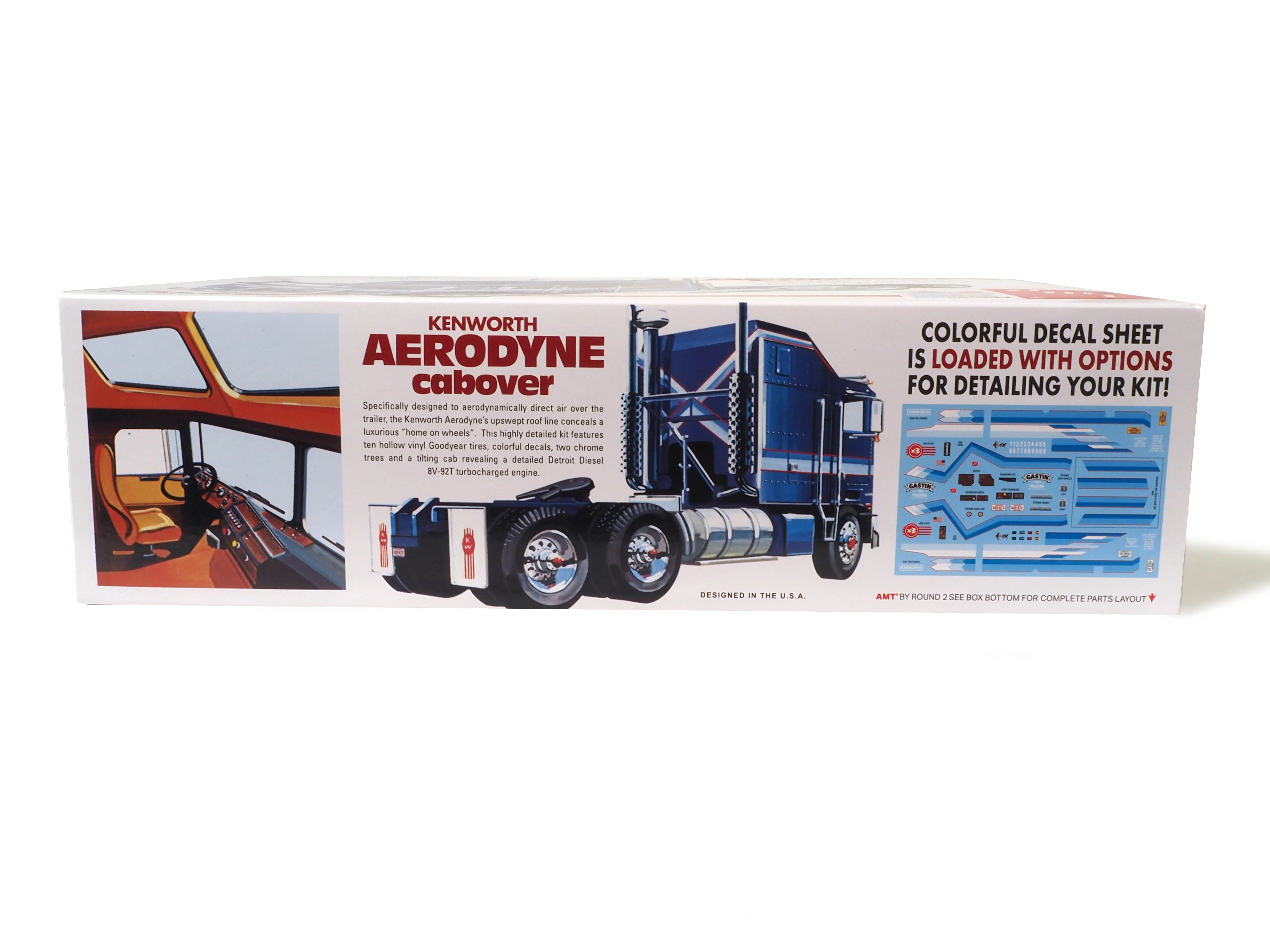 AMT Kenworth Aerodyne Cabover 1:25 Scale Model Kit - Image 3