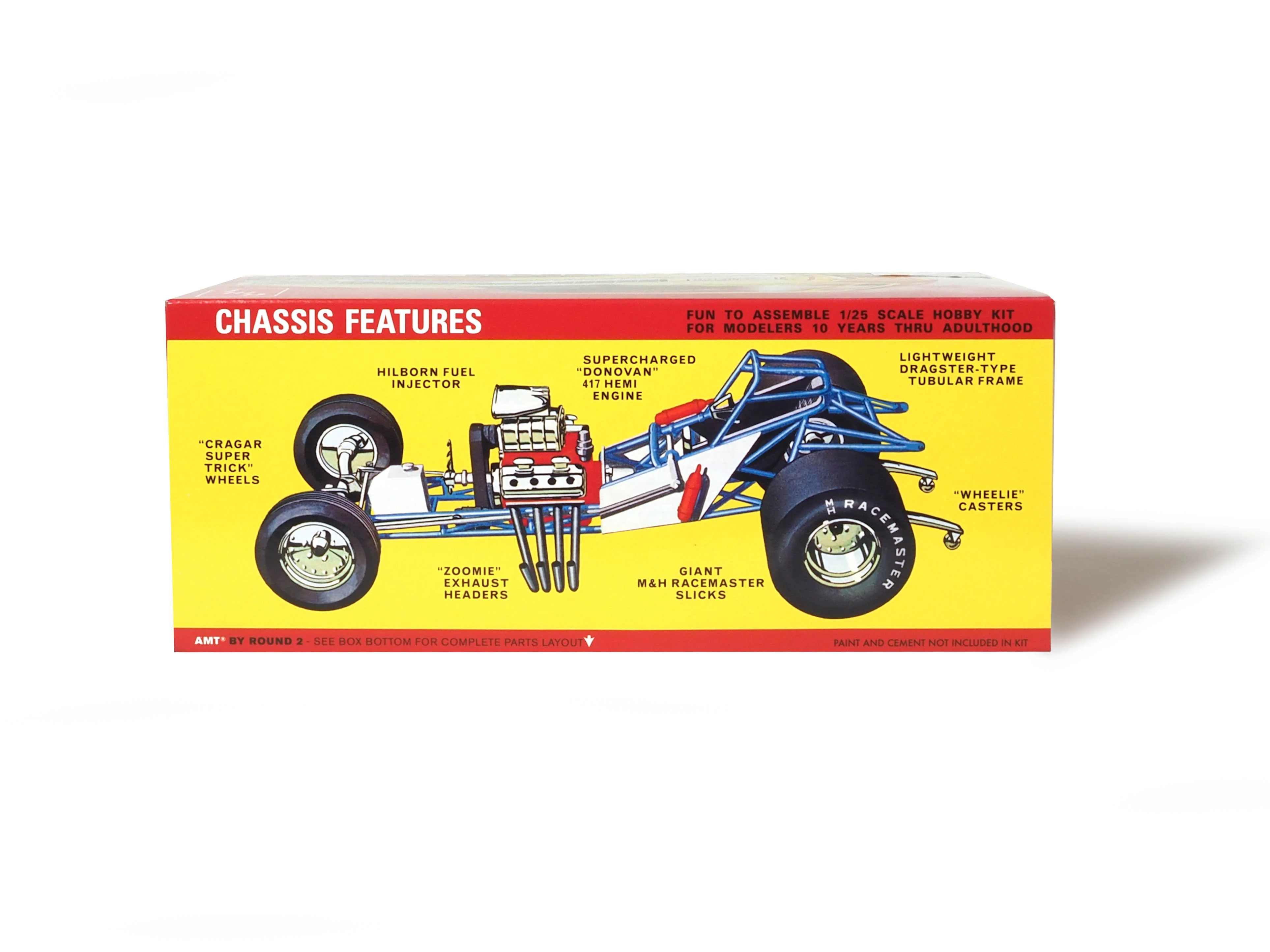 AMT "Mopower" Plymouth Funny Car 1:25 Scale Model Kit - Image 3