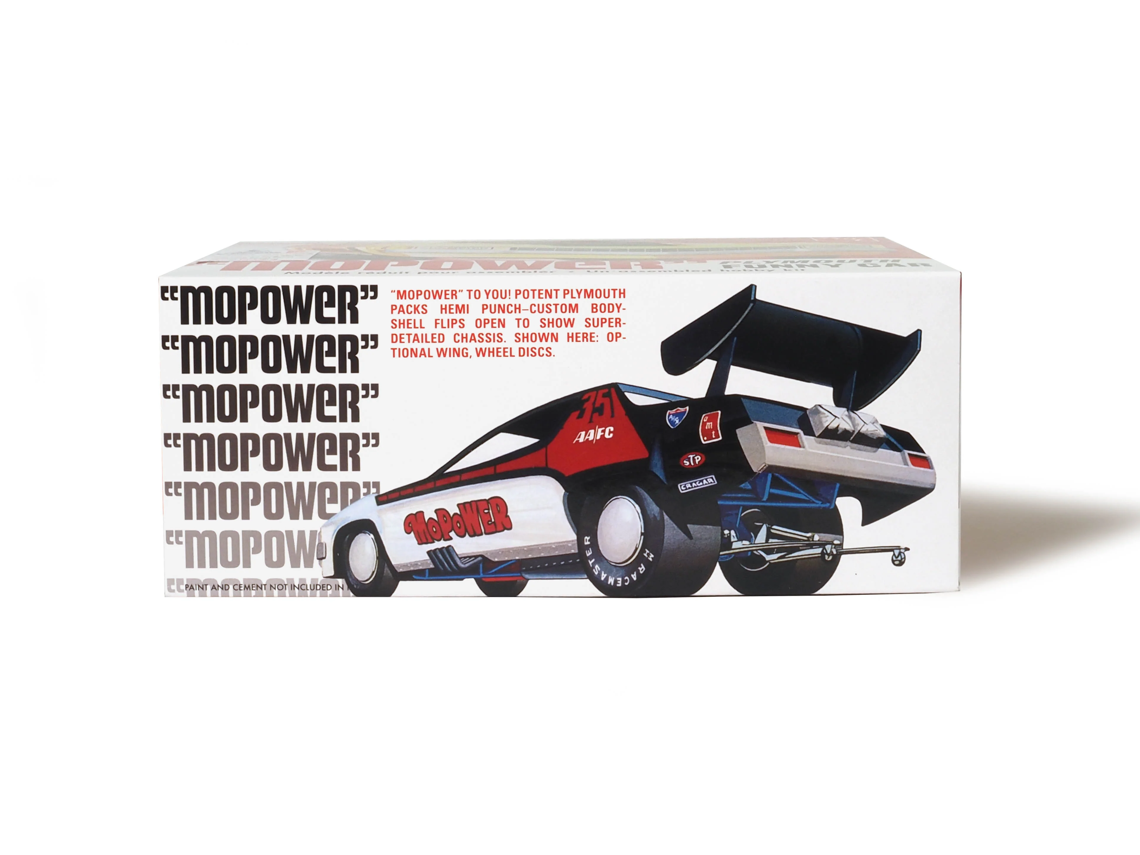AMT "Mopower" Plymouth Funny Car 1:25 Scale Model Kit - Image 4