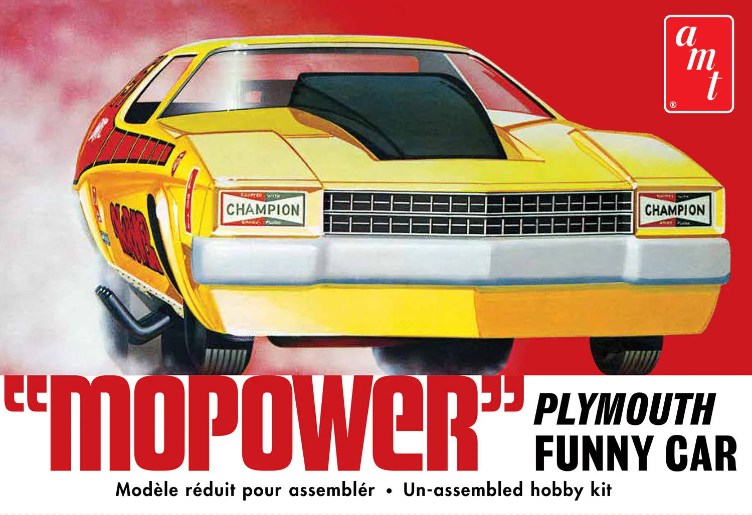AMT "Mopower" Plymouth Funny Car 1:25 Scale Model Kit - Image 7