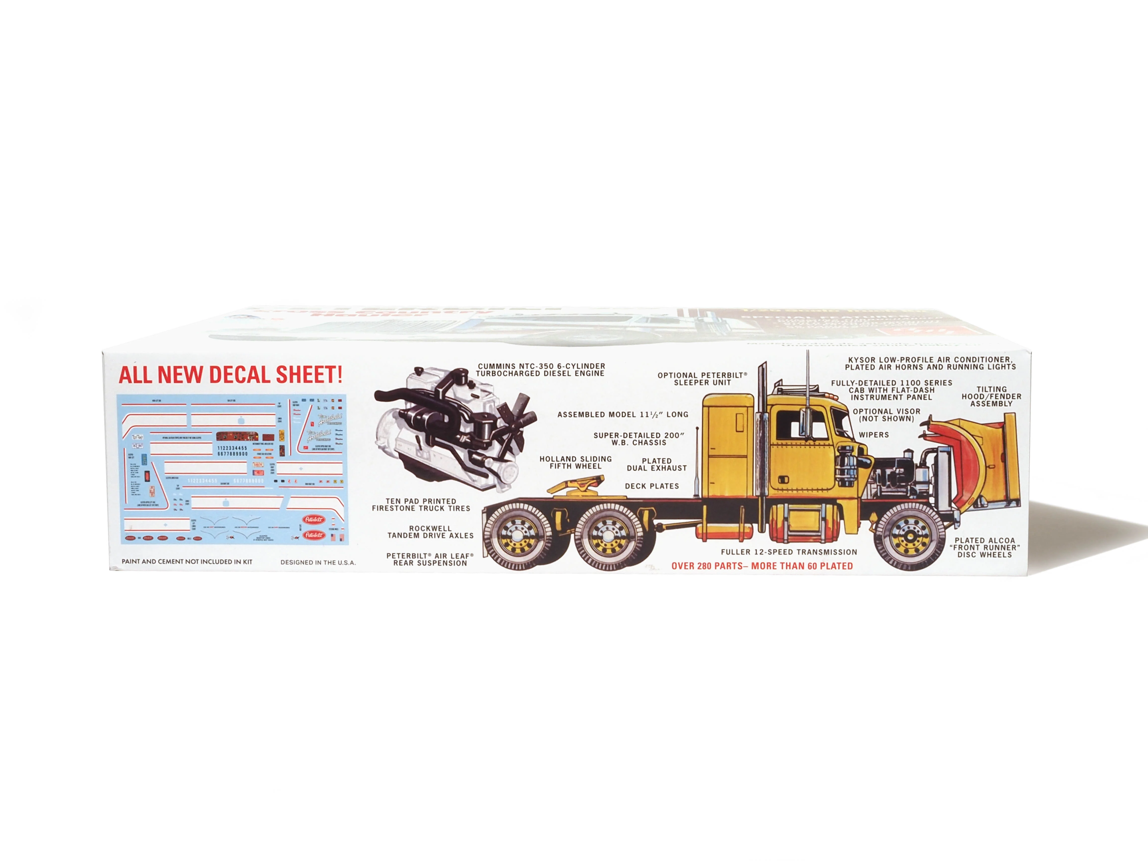 AMT Peterbilt 359 "Cross Country Hauler" 1:25 Scale Model Kit - Image 2