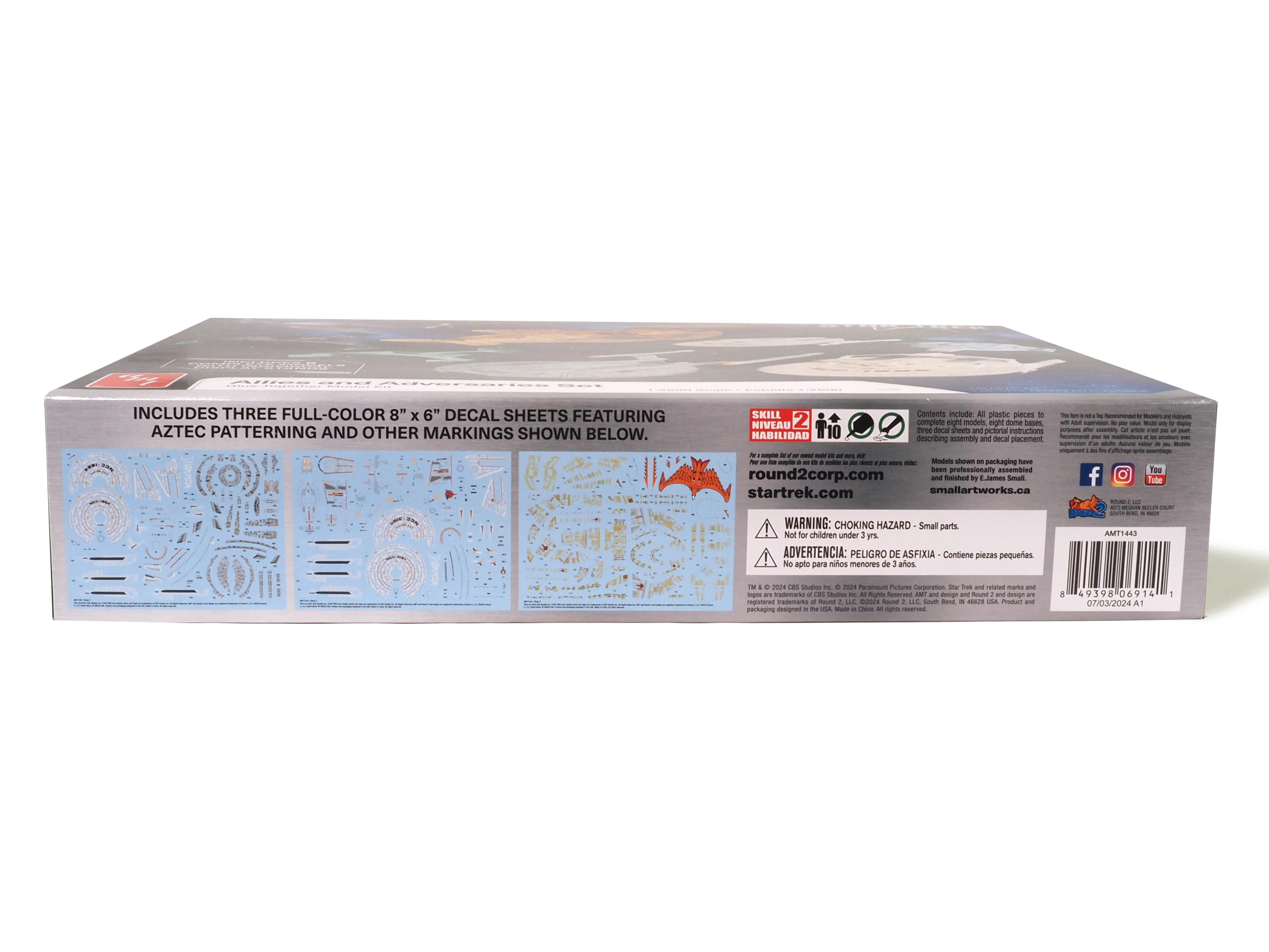 AMT Star Trek Adversaries & Allies Ship Set 1:2500 Scale Model Kit - Image 3