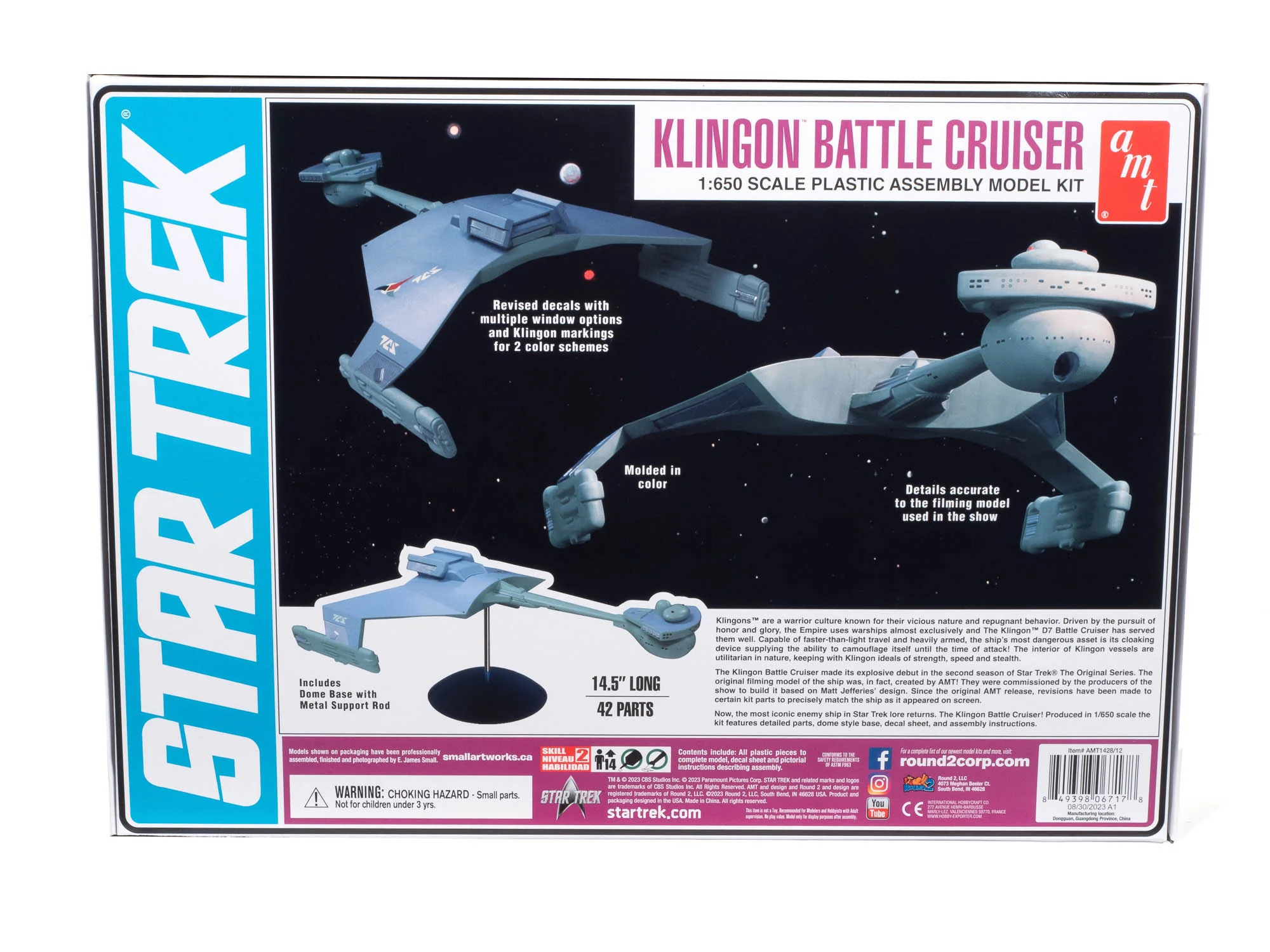 AMT Star Trek: The Original Series Klingon Battle Cruiser 1:650 Scale Model Kit - Image 4