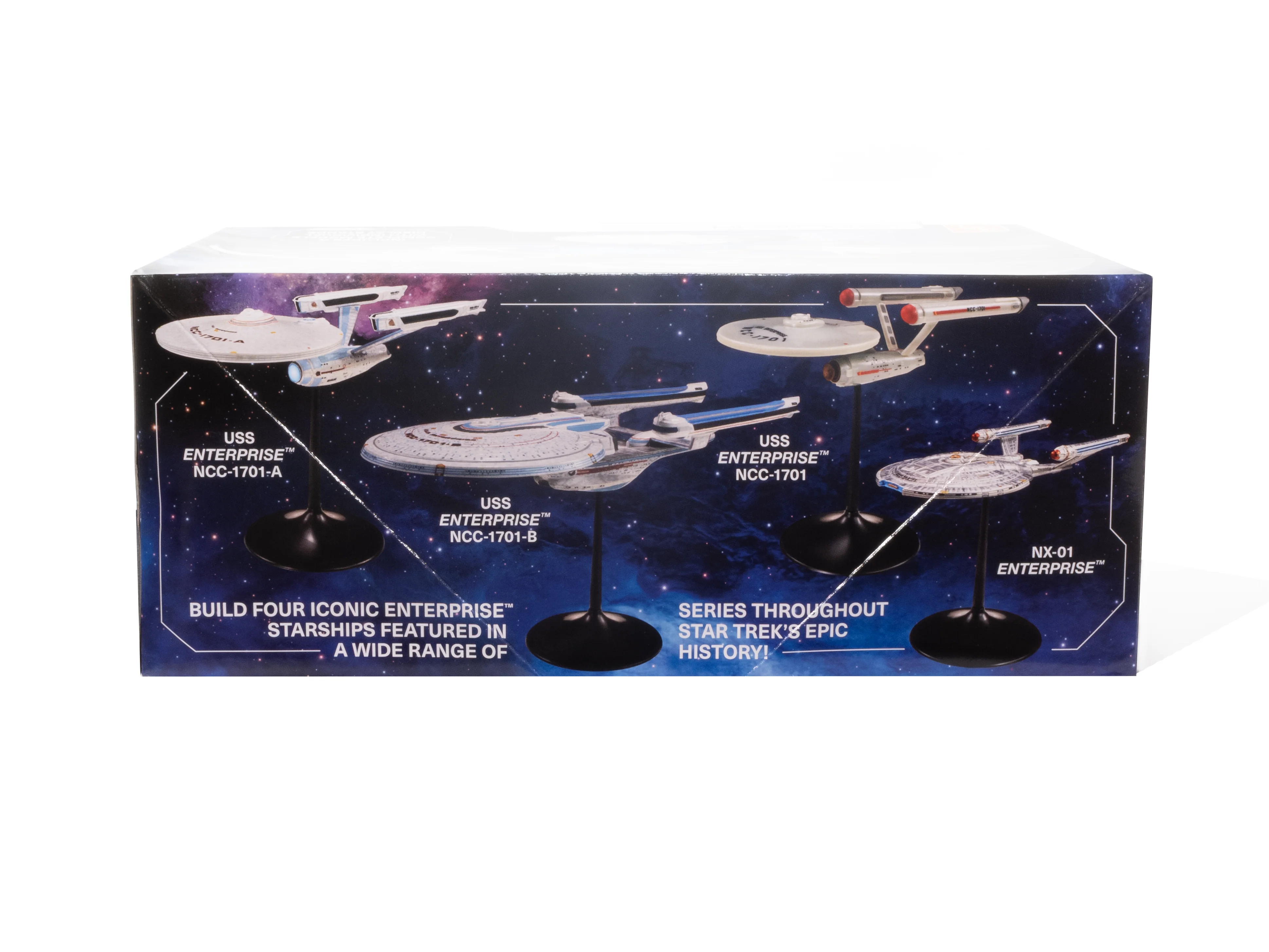 AMT Star Trek U.S.S. Enterprise Four Ship Set 1:2500 Scale Model Kit - Image 2