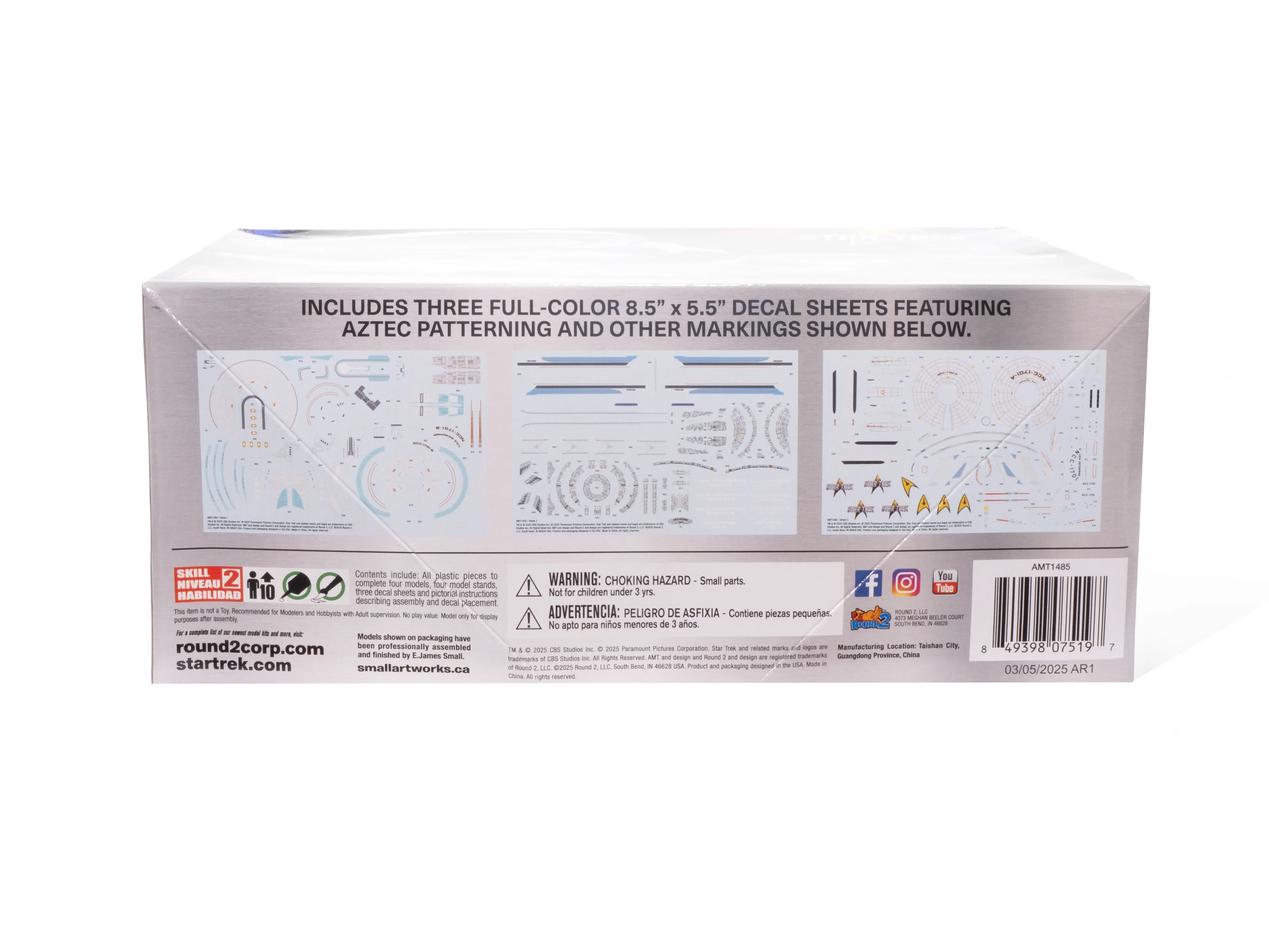 AMT Star Trek U.S.S. Enterprise Four Ship Set 1:2500 Scale Model Kit - Image 3