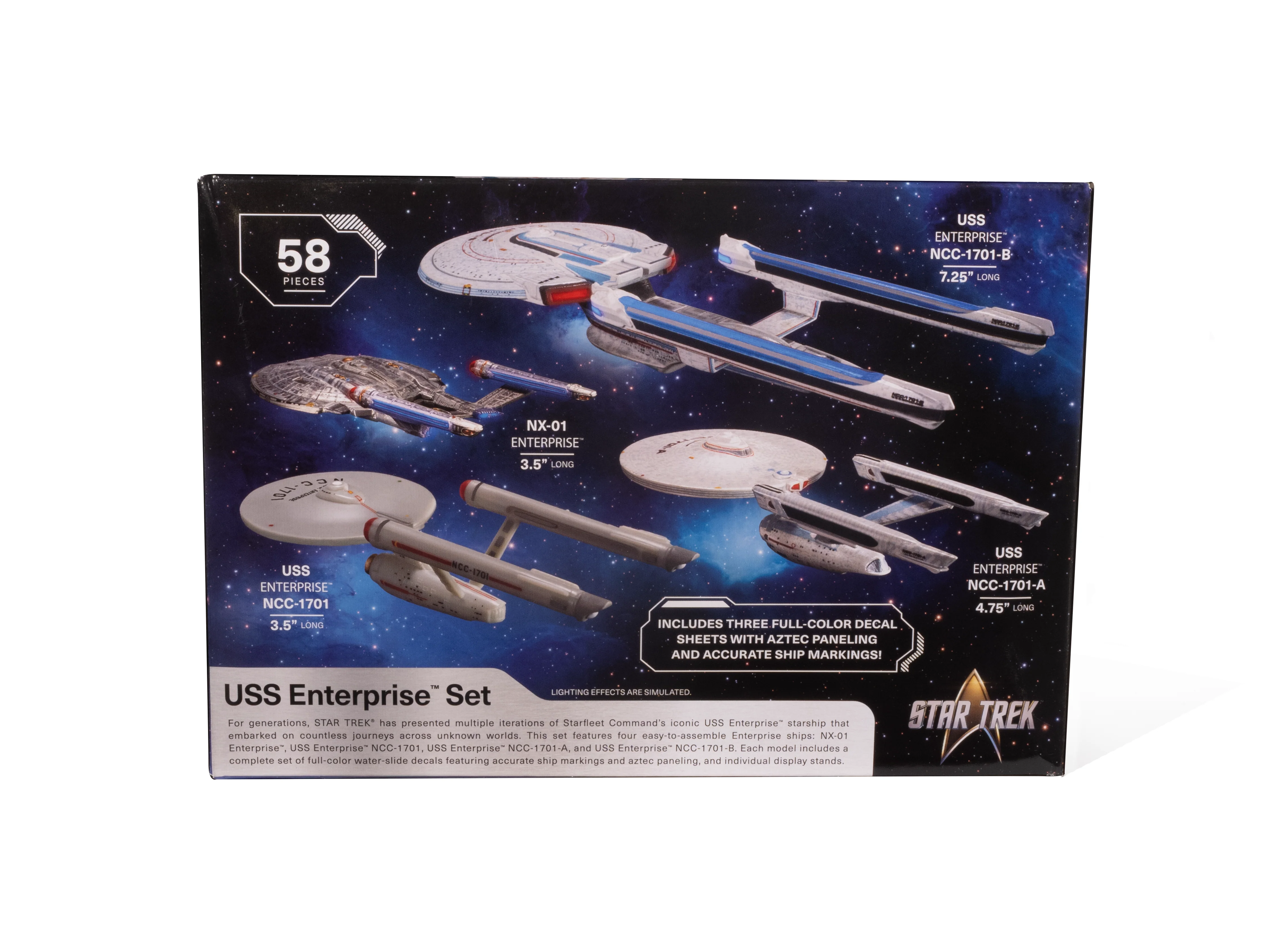 AMT Star Trek U.S.S. Enterprise Four Ship Set 1:2500 Scale Model Kit - Image 4
