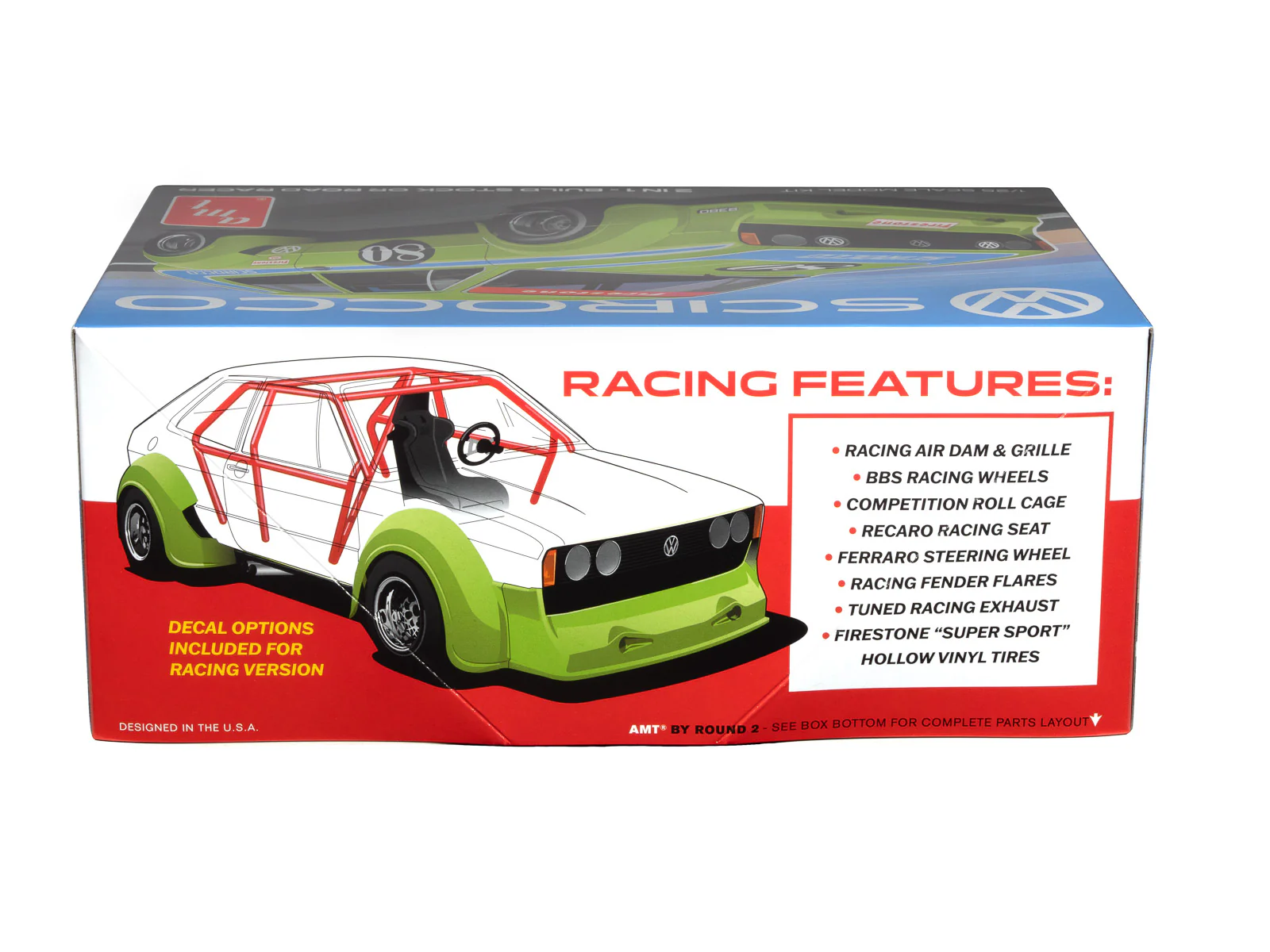 AMT Volkswagen Scirocco "T/A Champ" 1:25 Scale Model Kit - Image 2