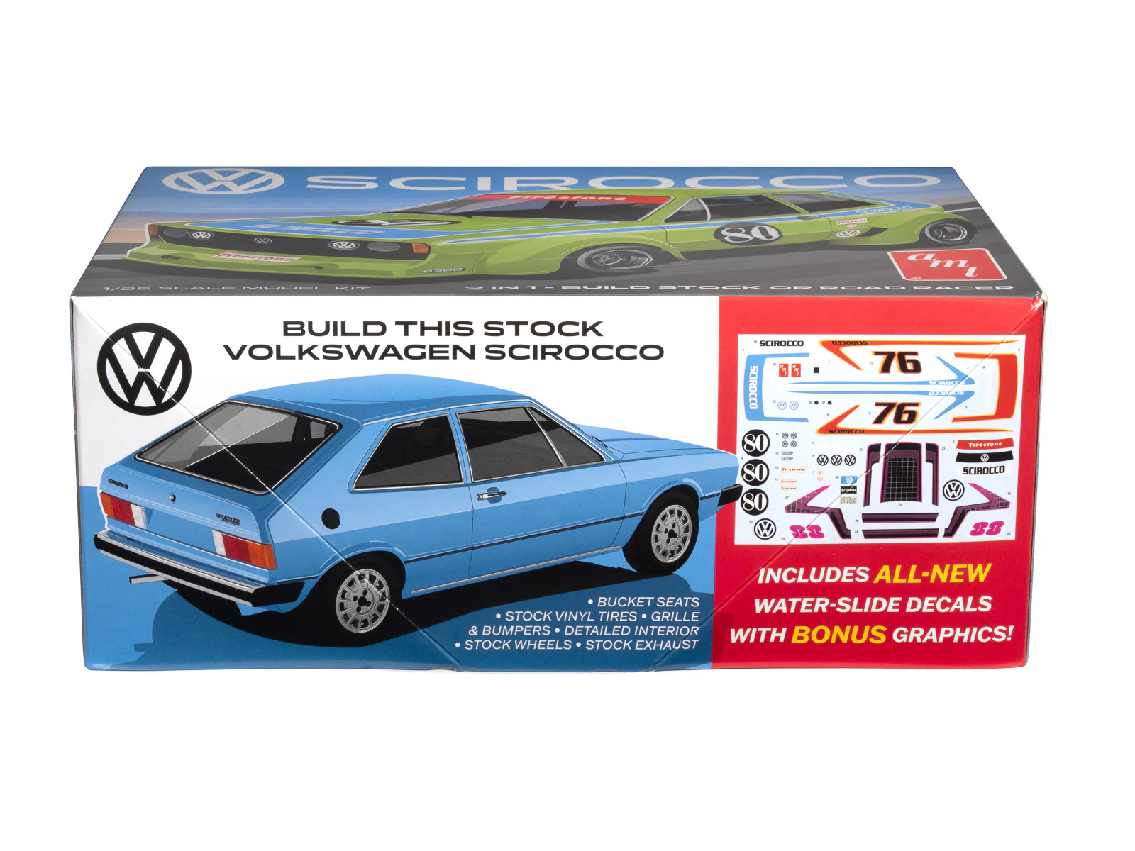 AMT Volkswagen Scirocco "T/A Champ" 1:25 Scale Model Kit - Image 3