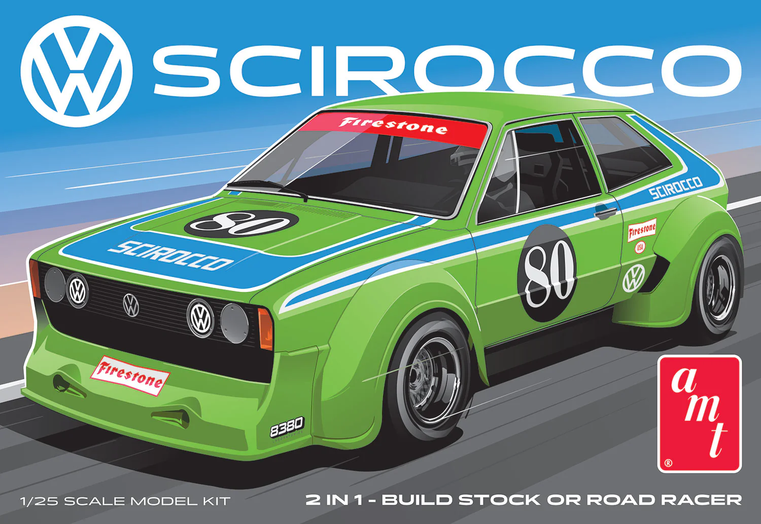 AMT Volkswagen Scirocco "T/A Champ" 1:25 Scale Model Kit - Image 5
