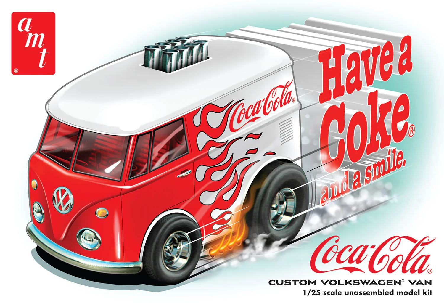AMT Volkswagen Van Show Rod Coca-Cola 1:25 Scale Model Kit