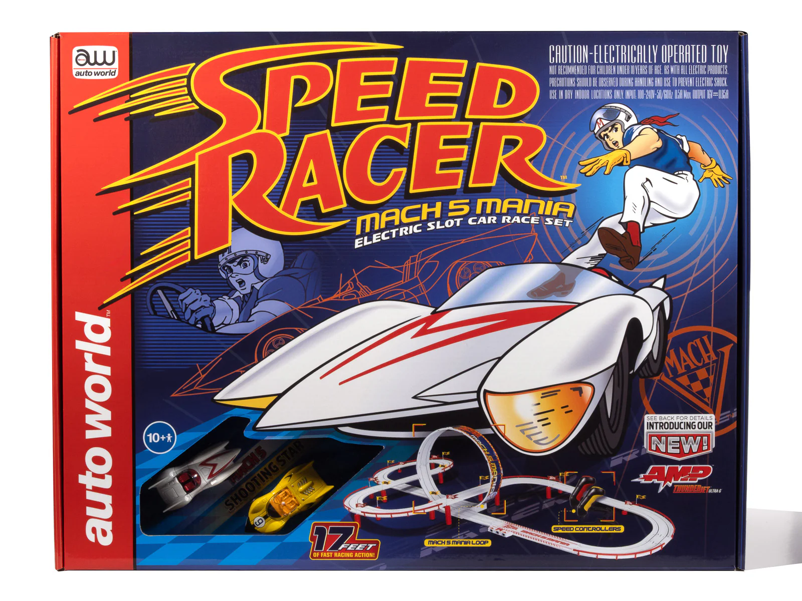 Auto World 17' Speed Racer Mach 5 Mania Slot Race Set HO Scale - Image 5